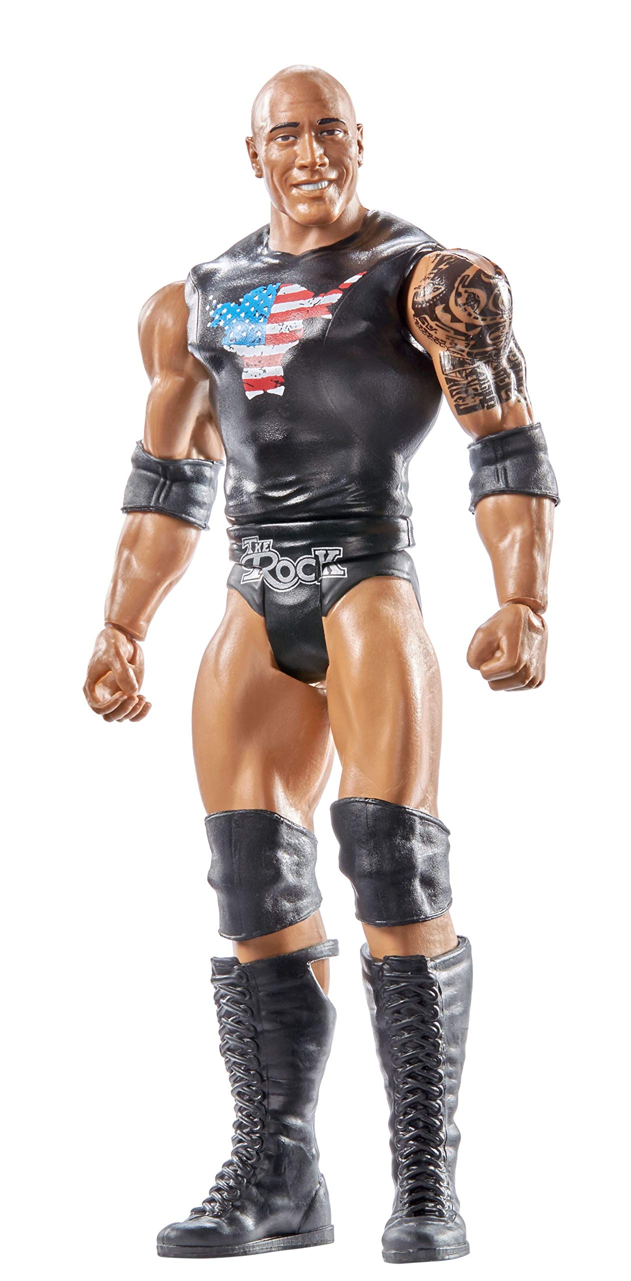 WWE The Rock Elite Collection Action Figure - Authentic Wrestling Collectible for Fans, Display & Play - Perfect for Home Decor, Gifts, and WWE Memorabilia Enthusiasts