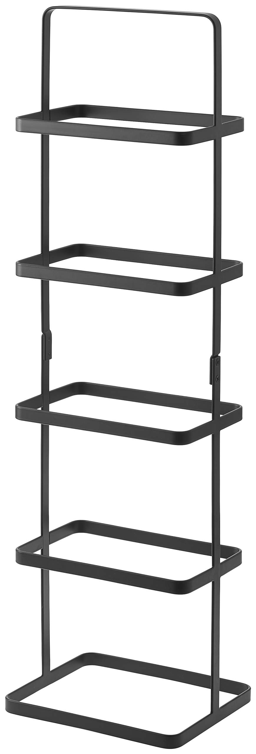 Yamazaki Home Tall Black Shoe Rack - Space Saving Entryway Organizer for Shoes, Boots & Sneakers - Perfect for Small Apartments & Closet Storage
