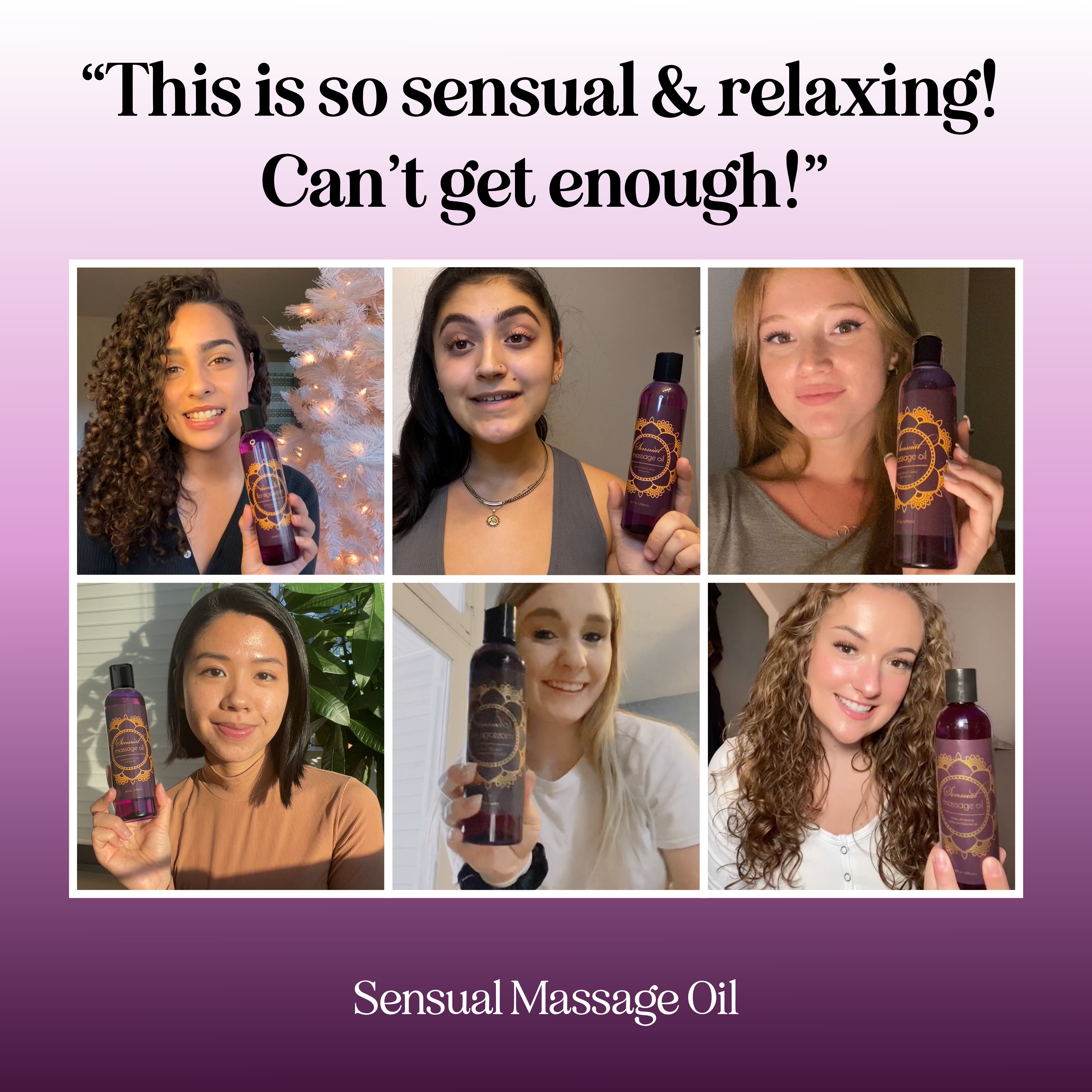 Premium Sensual Massage Oil for Couples - Relaxing & Aromatherapy Body Oil with Natural Ingredients - Perfect for Romantic Evenings & Spa Nights at Home