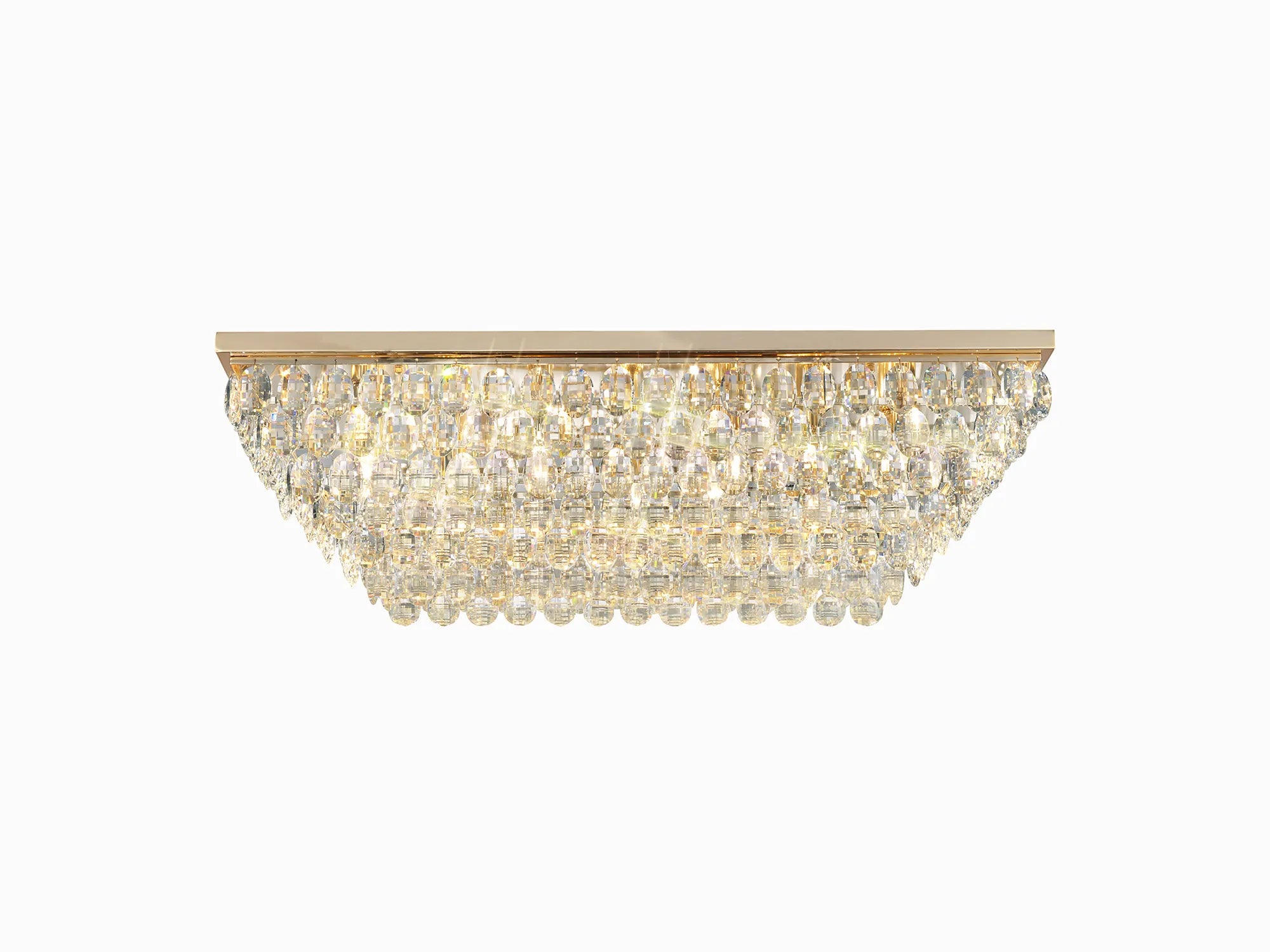 Consten Linear Flush Ceiling Light E14 Bulb - Modern LED Lighting Fixture for Bedroom, Kitchen & Hallway