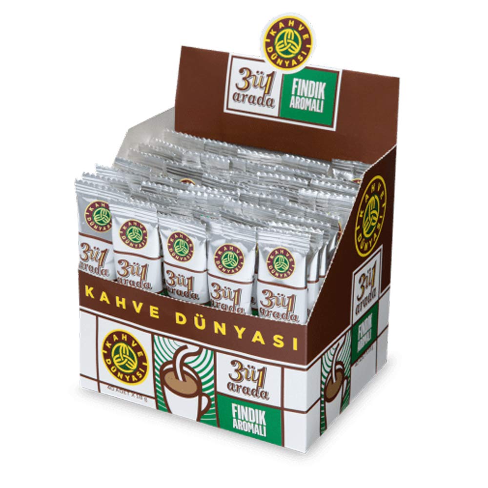 Turkish Coffee - 40 Single-Serve Packets, Premium Hazelnut Flavor | Authentic Brew for Home, Office & Gift Giving