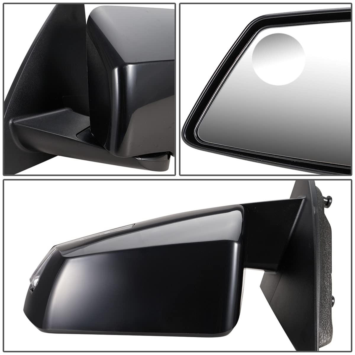 Auto Dynasty GM1320489 OE Style Driver Left Side Mirror - Manual Folding, Power Adjust, Heated Glass, Blind Spot Glass - Compatible with Chevy Traverse & GMC Acadia 2013-2015 | Replacement for Damaged Mirrors | Perfect for Winter Driving & Enhanced Safety