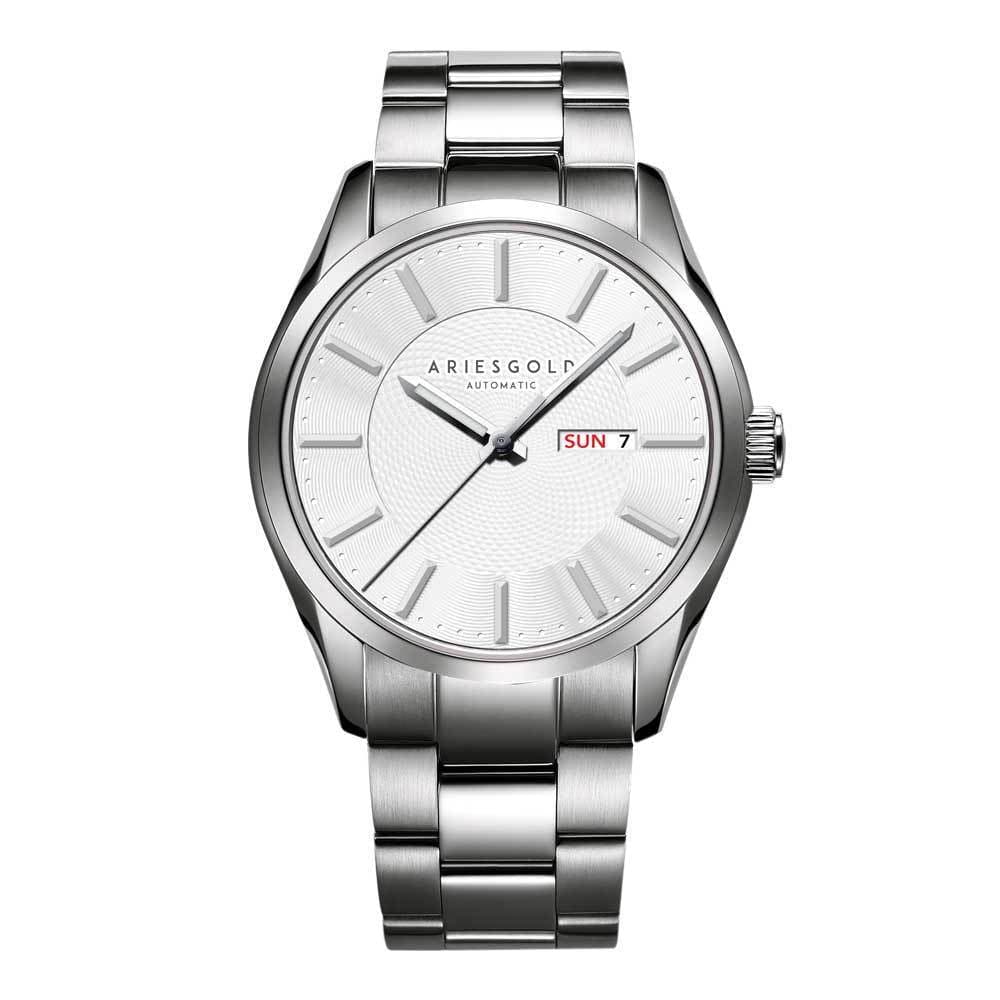 ARIES GOLD PRESIDENT G 9024 S W Men's Luxury Watch - Stylish & Durable for Business, Formal & Everyday Wear