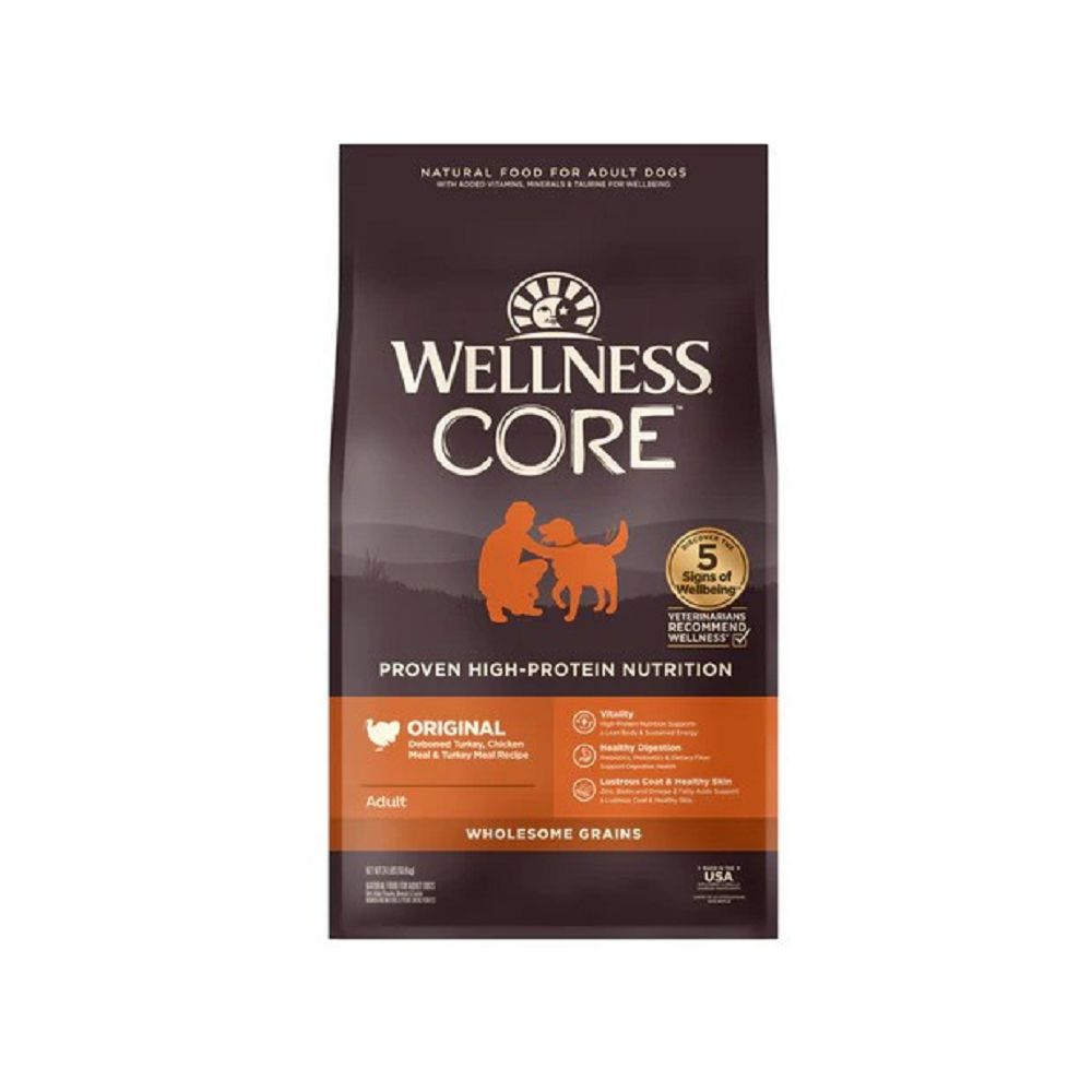 Premium CORE Original Turkey Adult Dog Dry Food - High Protein Grain-Free Recipe for Healthy Skin & Coat - Ideal for Active Dogs & Daily Feeding