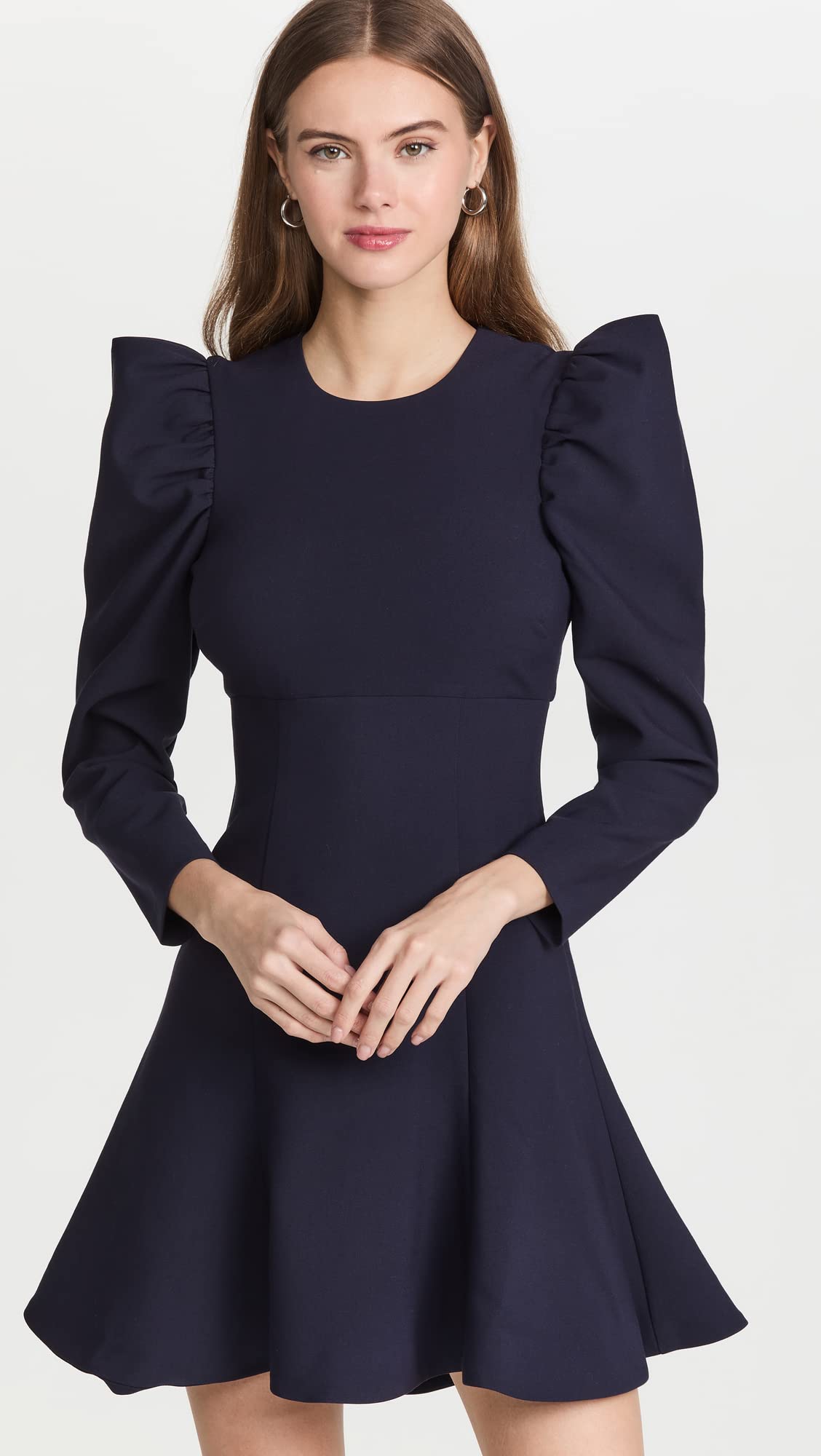 LIKELY Women's Long Sleeve Alia Dress - Elegant Flowy Midi Dress for Casual & Office Wear | Perfect for Work, Dates & Special Occasions