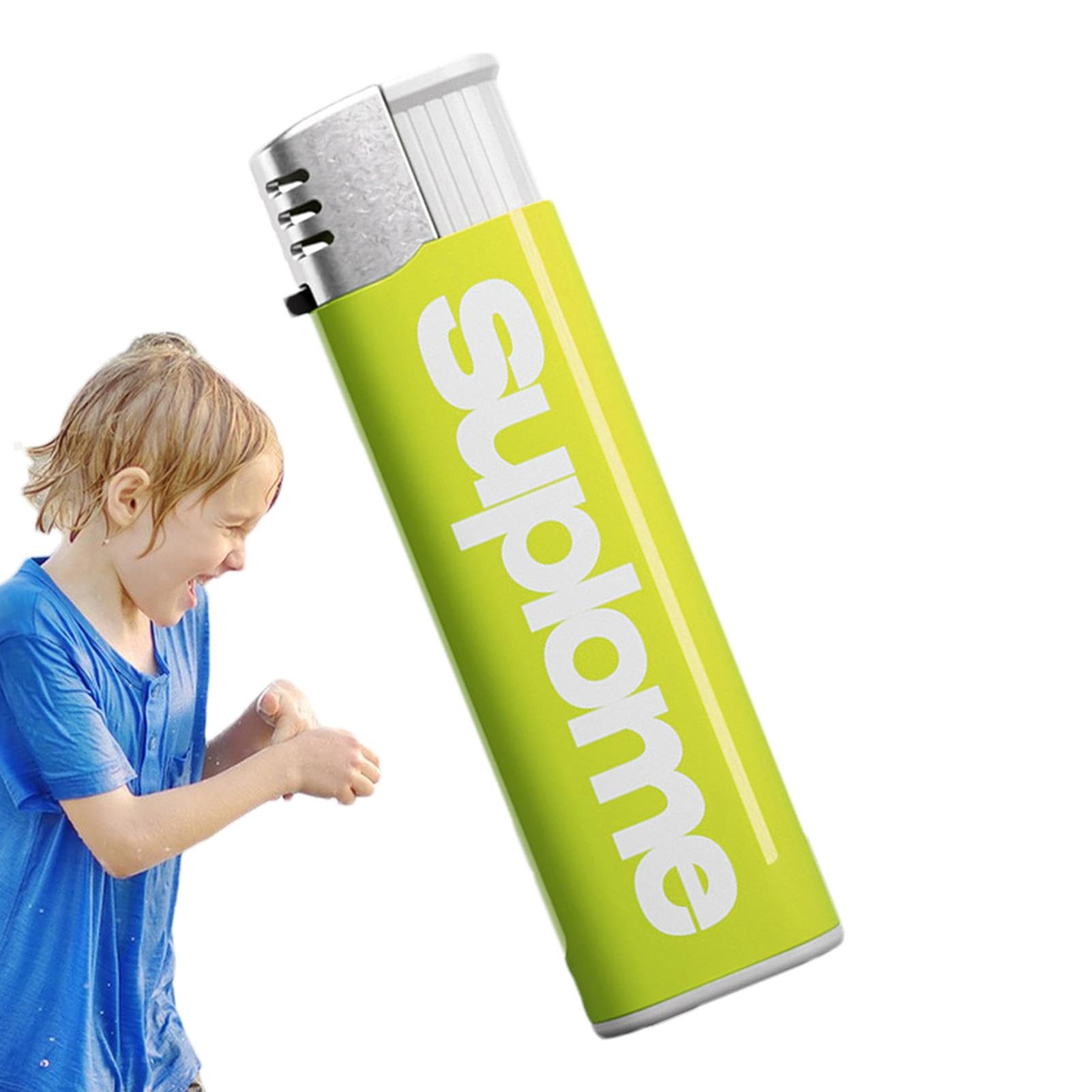 Water Shooting Lighter - Fun Water Gun Prank Tool for Beach Parties, Outdoor Games & Summer Water Fights - Refillable Water Spray Lighter for Hilarious Splash Pranks