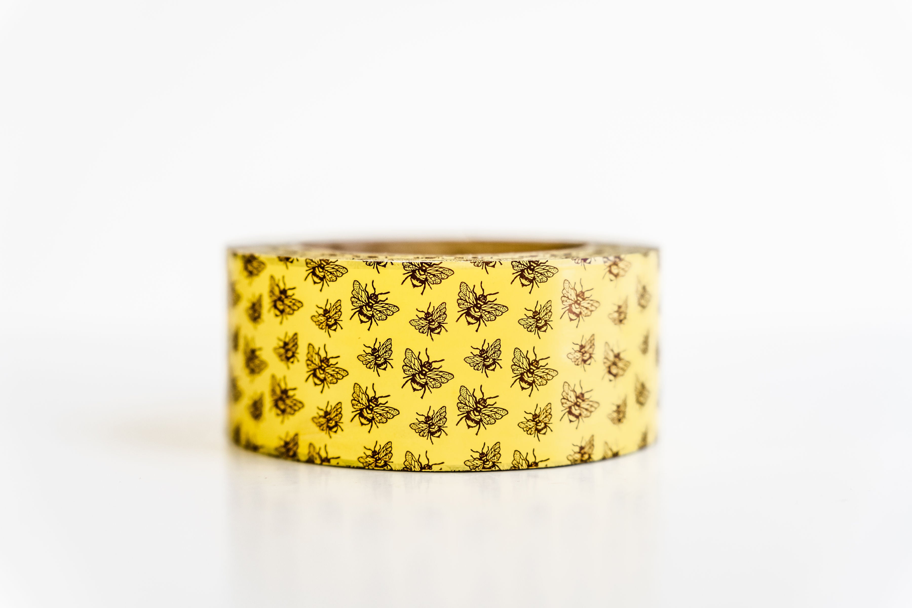 Bee Print Packaging Tape - Eco-Friendly Adhesive Tape for Shipping, Mailing & Moving - Perfect for Home, Office & E-commerce Businesses