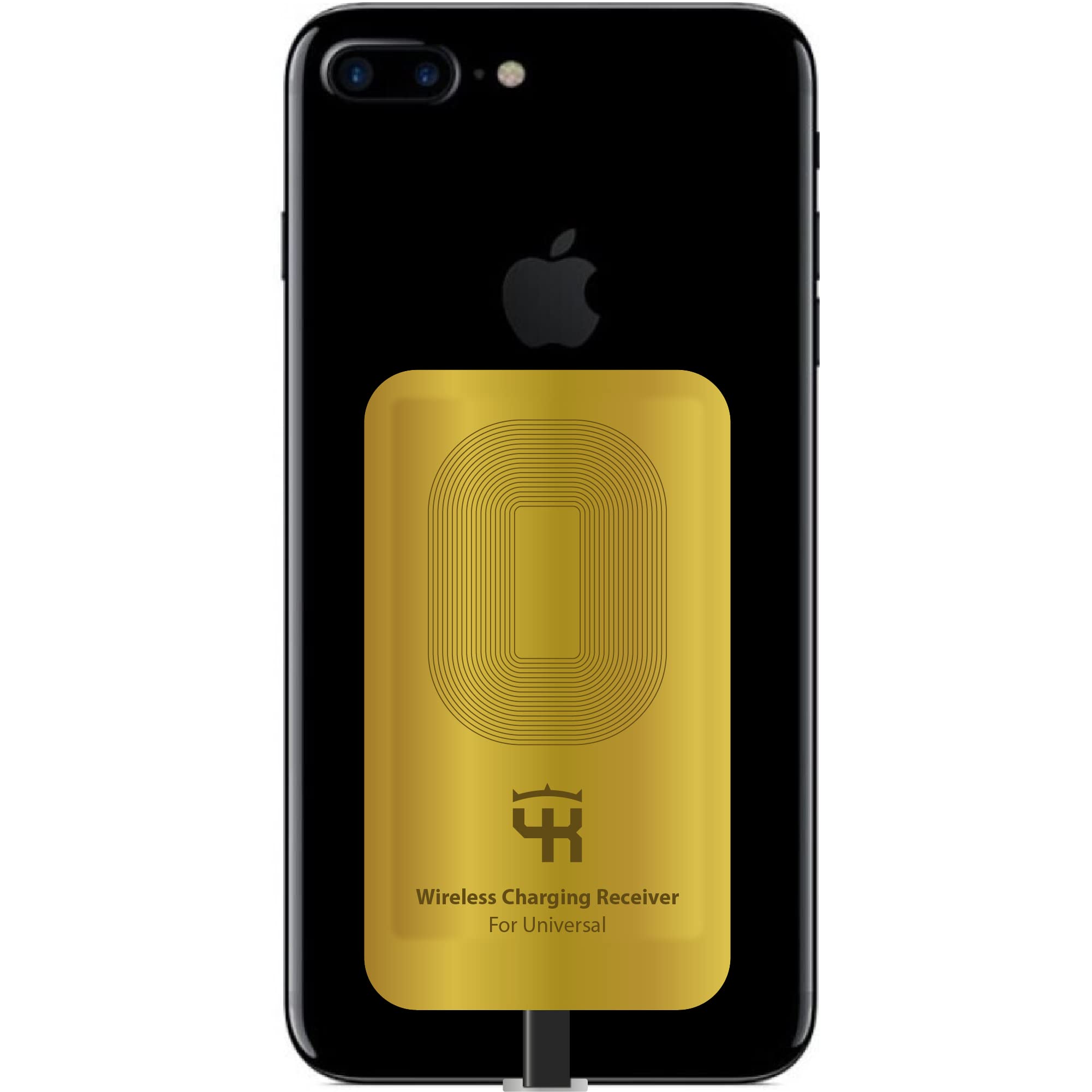 QI Wireless Charging Adapter for iPhone 7 & 7 Plus - Fast Wireless Charging Receiver Compatible with iPhone Models - Perfect for Home, Office & Car Use