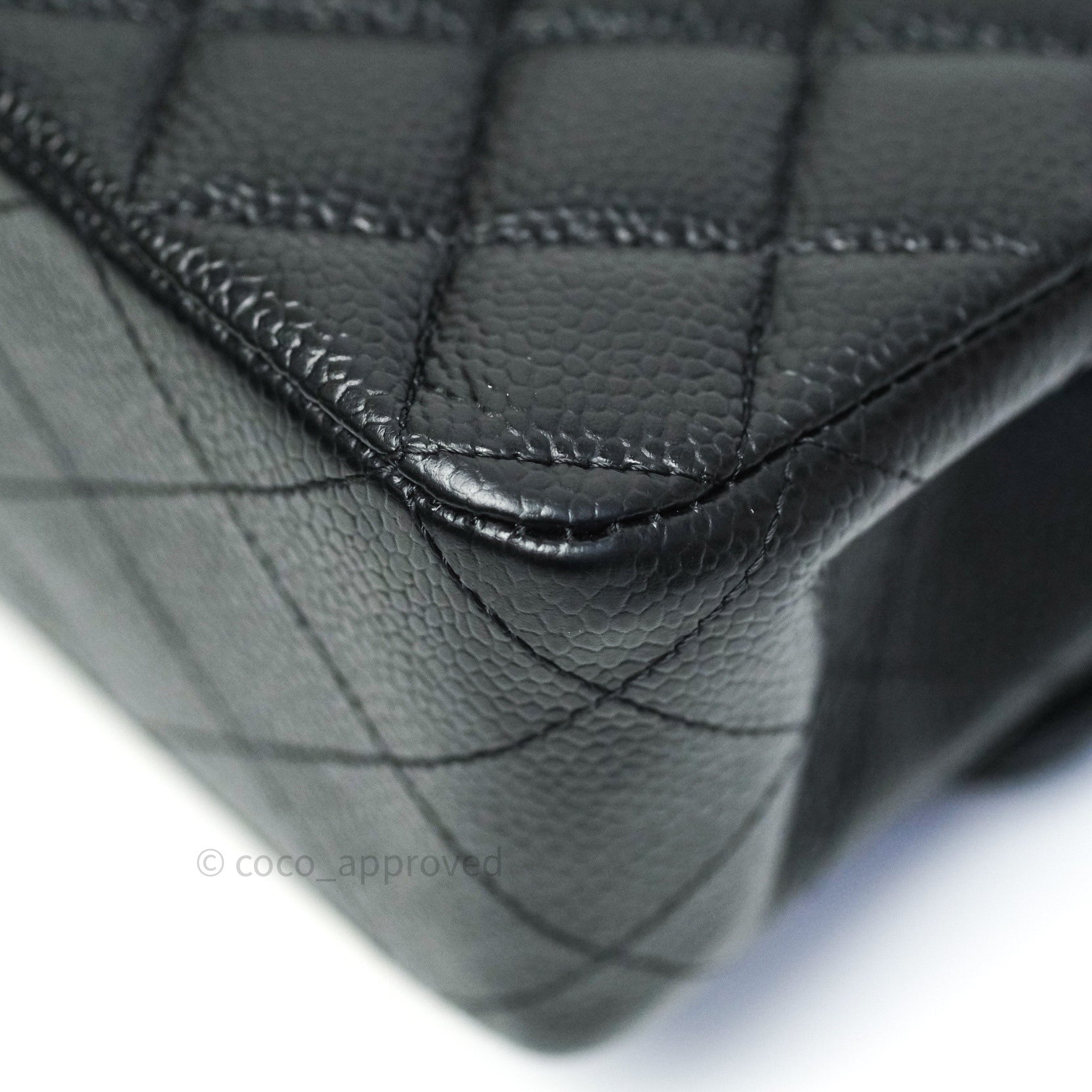 Chanel Classic Medium Double Flap Bag Black Caviar Leather with Gold Hardware - Luxury Handbag for Women, Perfect for Work, Evening Events & Special Occasions