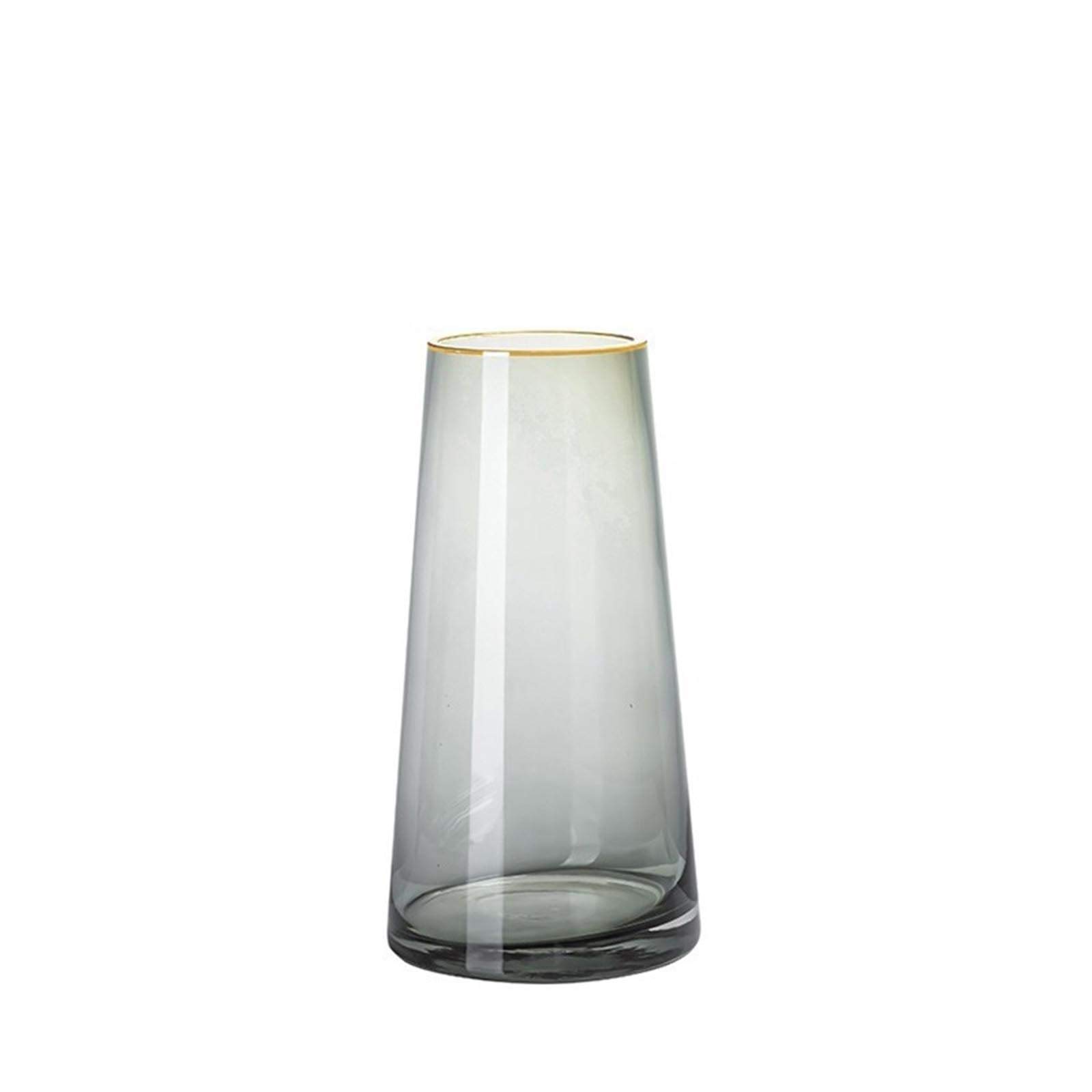 Multifunctional Hydroponic Glass Vase - 3.75 Inch Thickened Transparent Cone Flower Vase for Plants, Herbs & Home Decor | Perfect for Windowsill, Office Desk & Kitchen Herb Garden