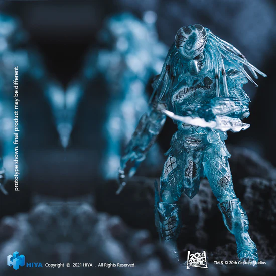 1/18 HIYA 5inch Action Figure - Exquisite Mini Series AVP Active Camouflage Chopper Collectible Model for Alien vs Predator Fans | Perfect for Display, Collection and Gift Giving