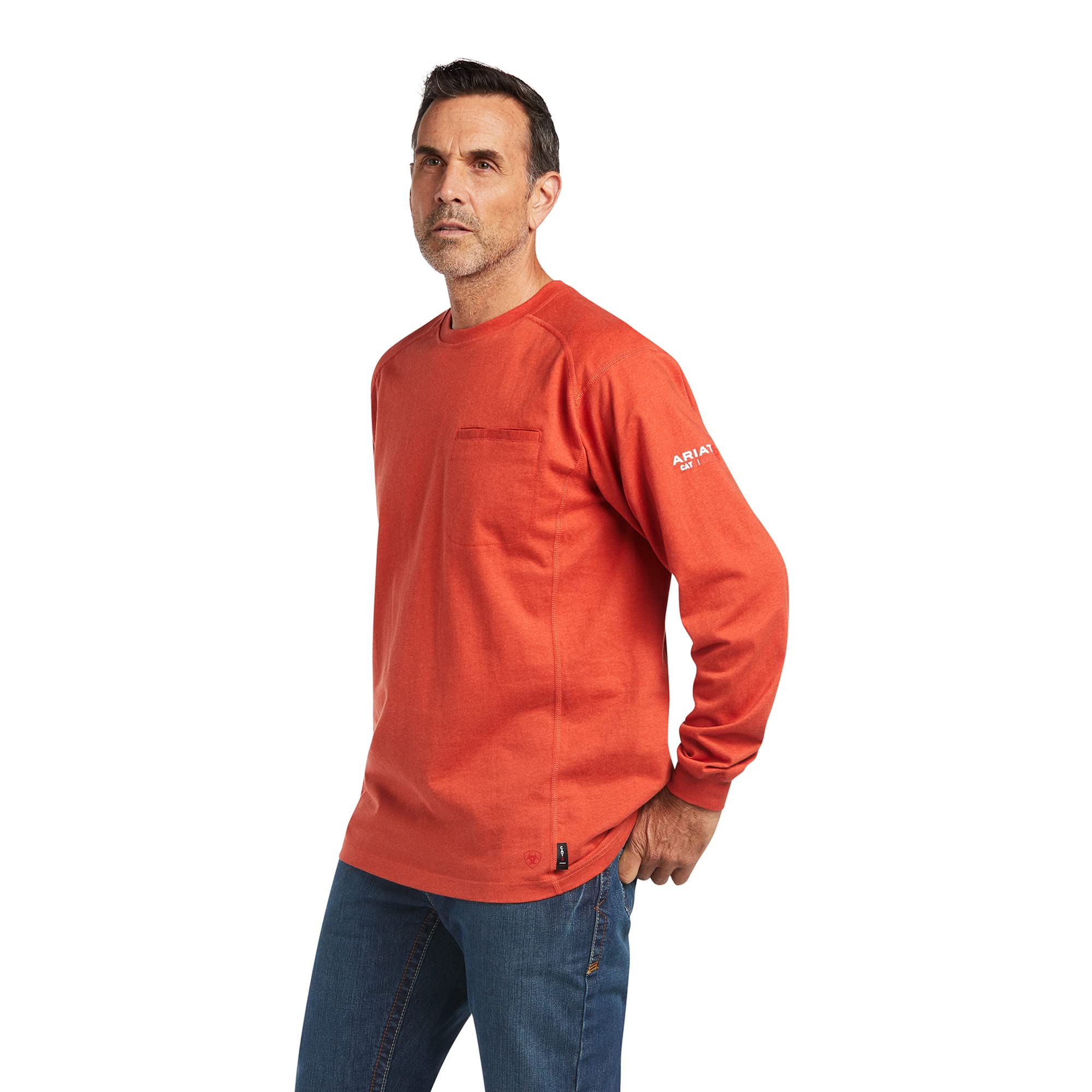 Ariat Men's FR Air Crew T-Shirt - Comfortable Flame Resistant Work Shirt for Construction, Oilfield & Outdoor Jobs
