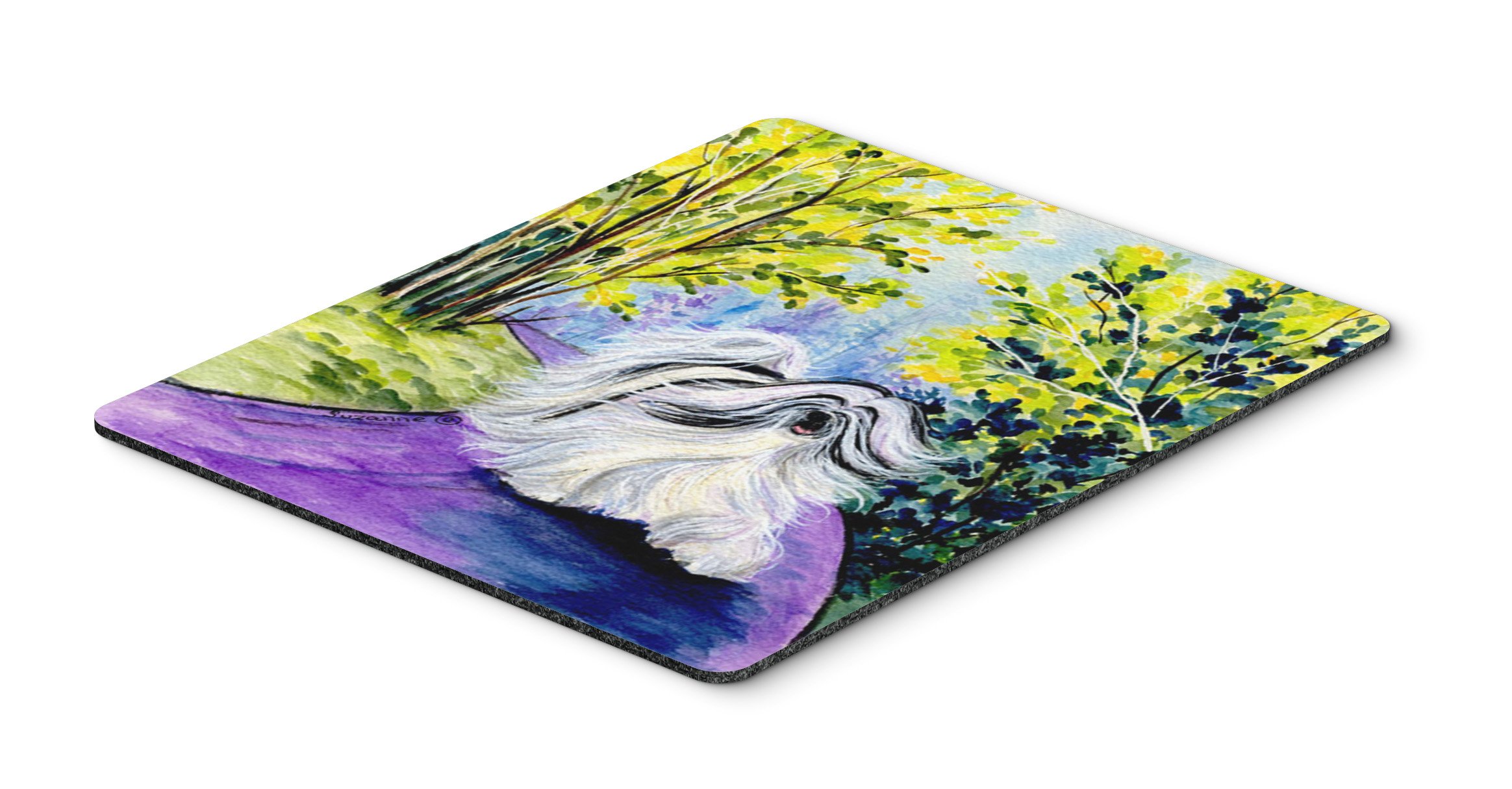 Tibetan Terrier Mouse Pad & Hot Pad - Washable Large Mouse Mat for Home Office, Gaming, Working Computers & Laptops | Non-Slip Desk Accessory for Work & Study