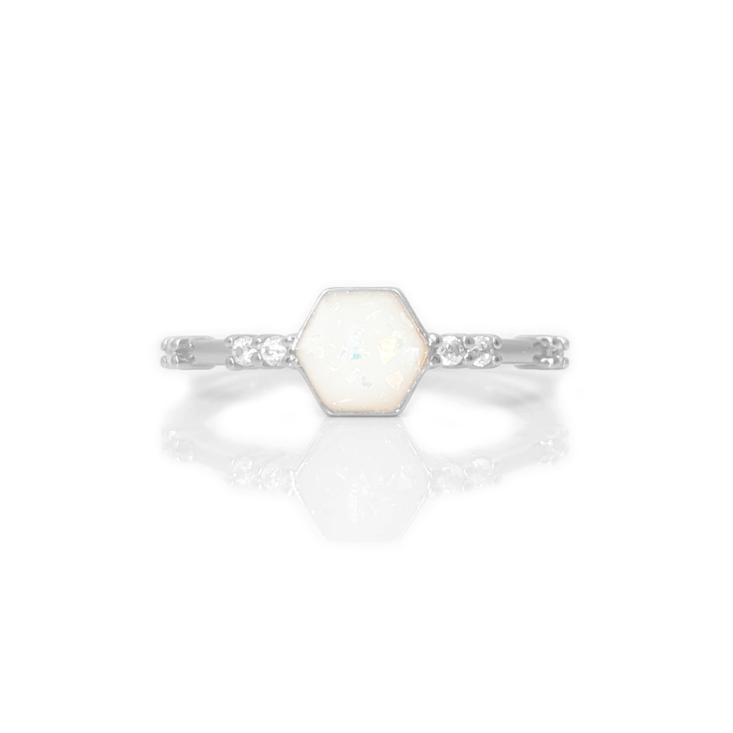 Golden Embrace Breastmilk Ring - Sterling Silver Keepsake Jewelry for Nursing Moms - Perfect Mother's Gift & Breastfeeding Memorial Jewelry (Ideal for Postpartum, Baby Shower & Mother's Day)