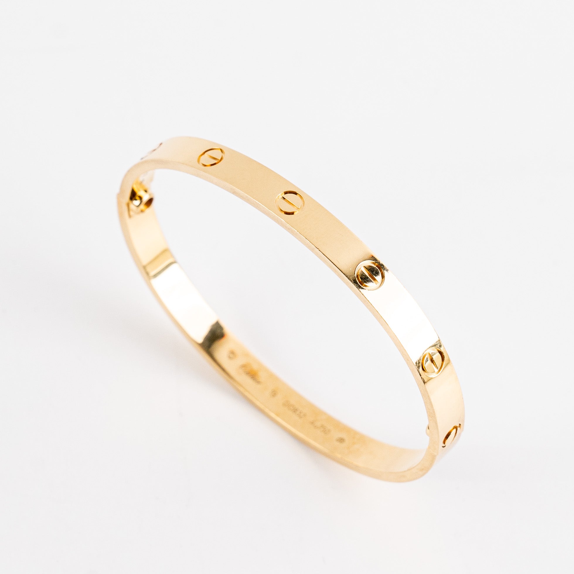 Cartier Love Bracelet 18K Yellow Gold Size 19 - Luxury Jewelry Gift for Women, Anniversary & Special Occasions