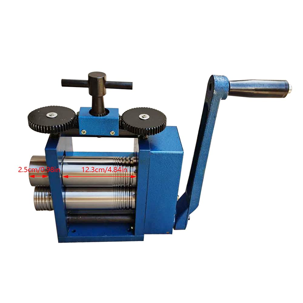 YIYIBYUS 3 Inch Manual Jewelry Rolling Mill Machine - Metal Wire & Sheet Roller Press for Jewelry Making, Goldsmithing & DIY Craft Projects - Perfect for Jewelers, Hobbyists & Metalworkers