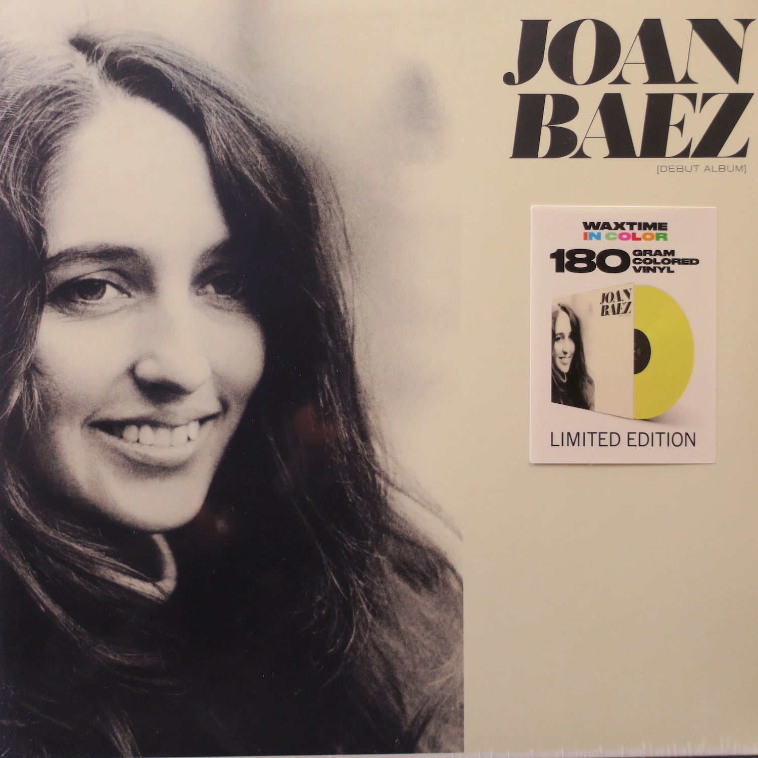 JOAN BAEZ Self-Titled 180g Yellow Vinyl LP Record - Limited Edition Folk Music for Collectors & Audiophiles - Perfect for Vintage Music Lovers & Home Listening Sessions