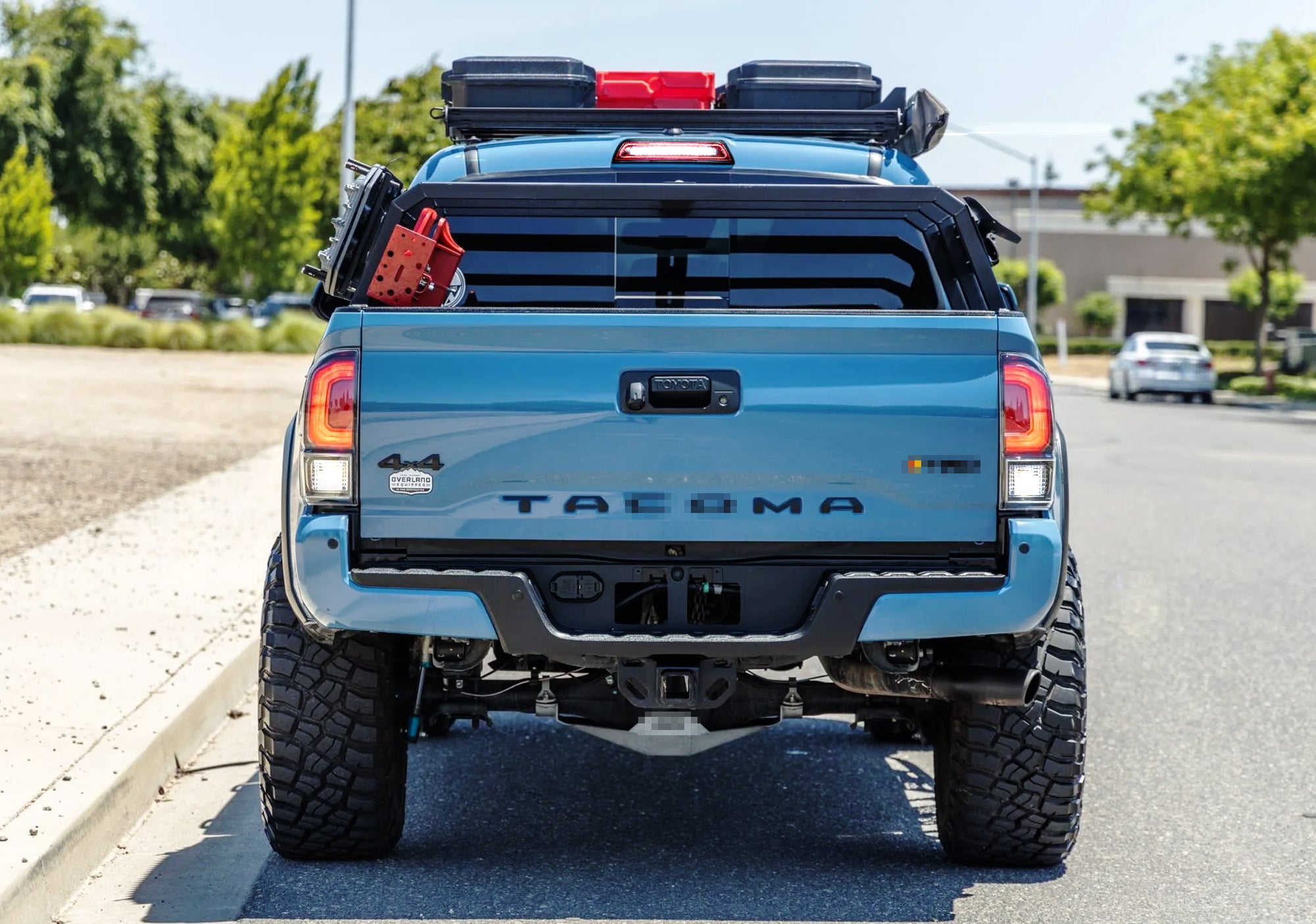 Dark Red Lens F1 Strobe LED High Mount 3rd Brake Light Compatible with 2016-2023 Toyota Tacoma - Enhanced Safety & Style for Off-Road Adventures & Night Driving