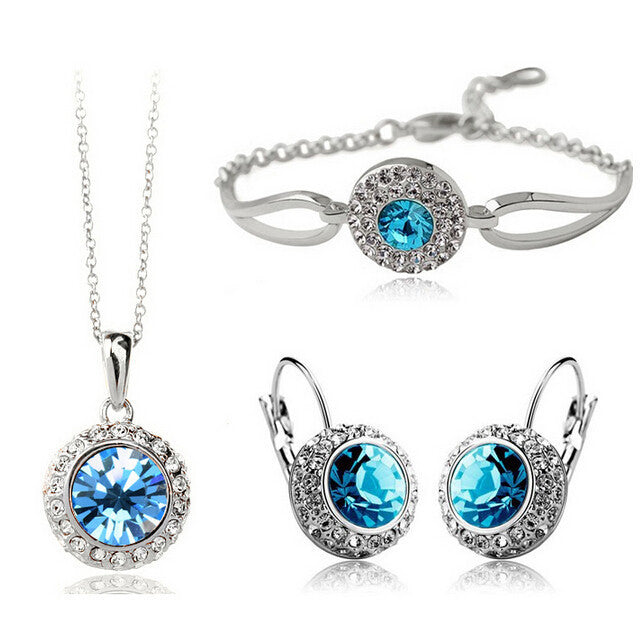 Elegant Jewelry Set for Women - Necklace, Earrings & Bracelet - Perfect for Parties, Weddings & Everyday Wear