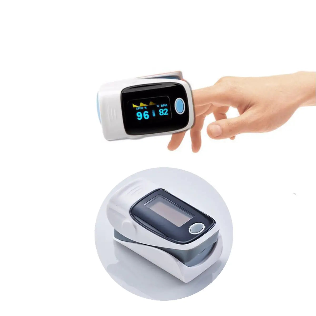 Fingertip Pulse Oximeter - Accurate Blood Oxygen Saturation (SpO2) and Heart Rate Monitor for Adults & Kids - Portable O2 Meter for Home Use, Travel, Sports, and Health Monitoring