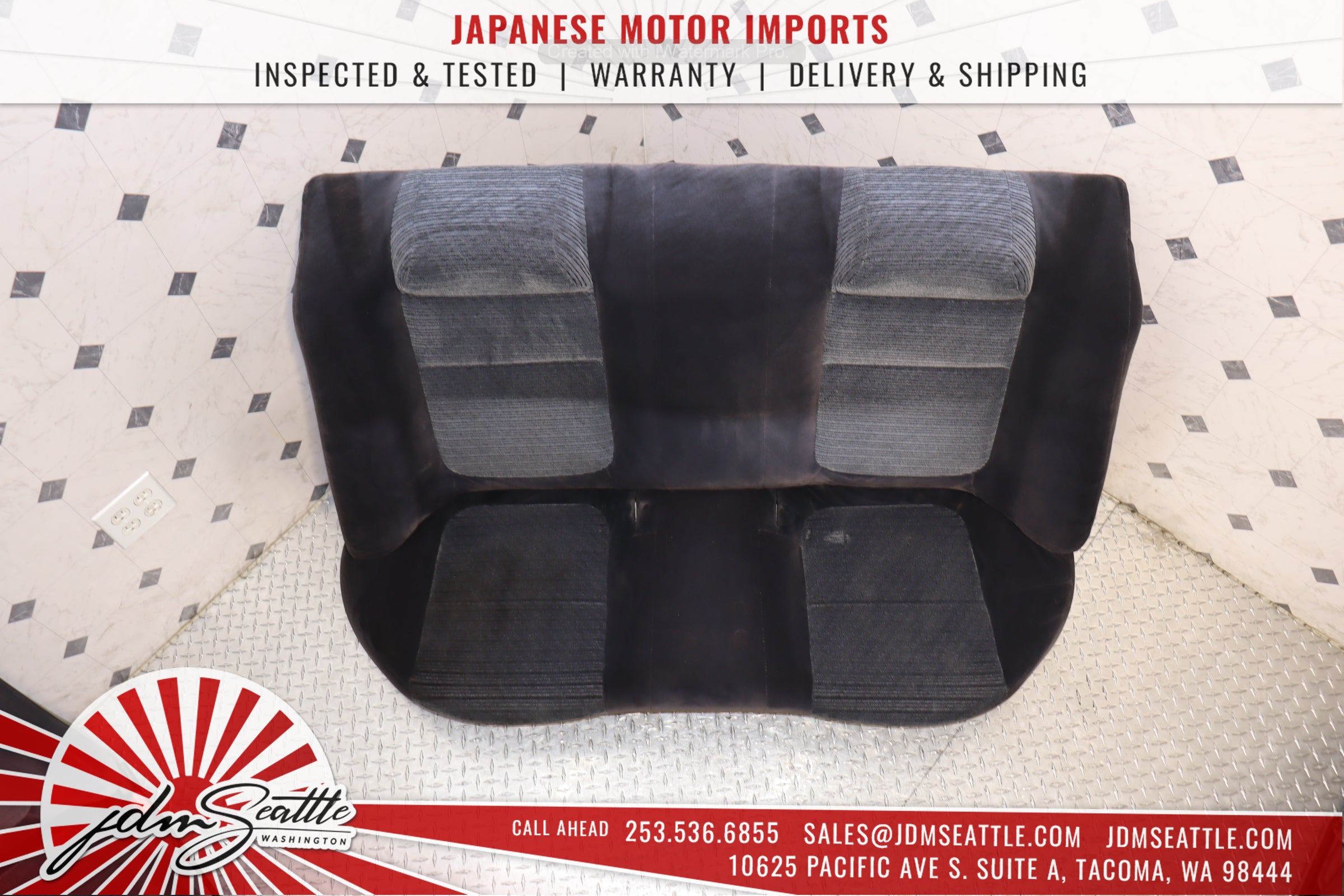 1993-2001 Honda Acura Integra DB6 OEM Front & Rear Cloth Seat Set - Perfect Replacement for Classic Car Restoration & Interior Upgrade