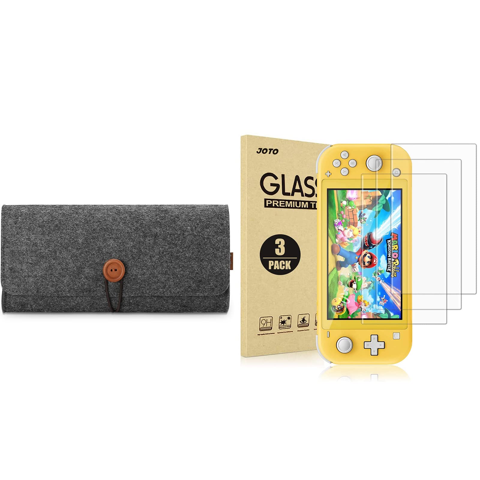 Nintendo Switch Lite Case with Screen Protectors - Travel & Gaming Protection