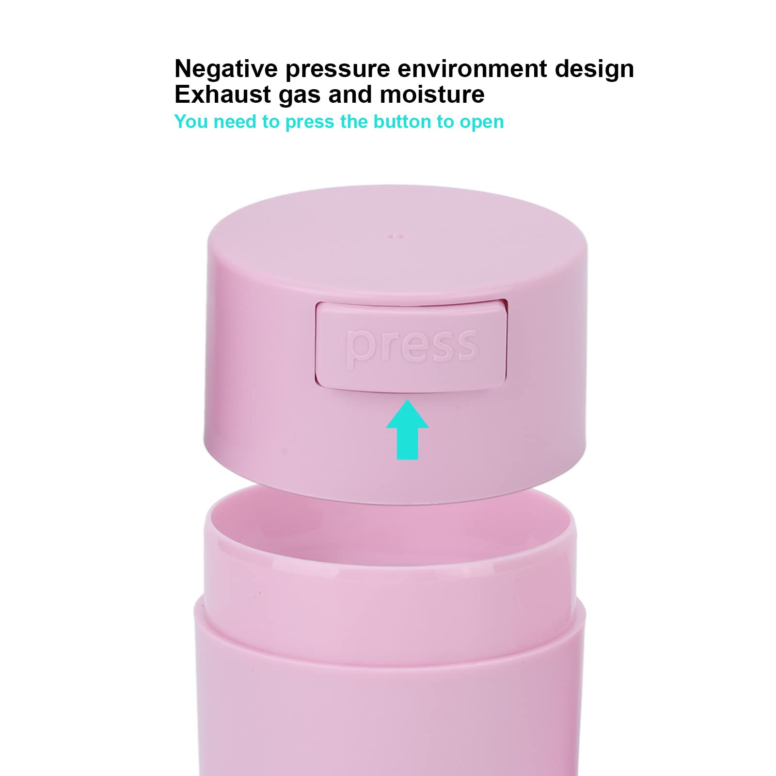 Premium Eyelash Glue Storage Container - Airtight, Leak-Proof & Sealed Design Prevents Drying - Perfect for Eyelash Extension Glue & Adhesive Storage - Essential Lash Tech Supplies (Pink) - Ideal for Salons, Home Use & Professional Lash Artists