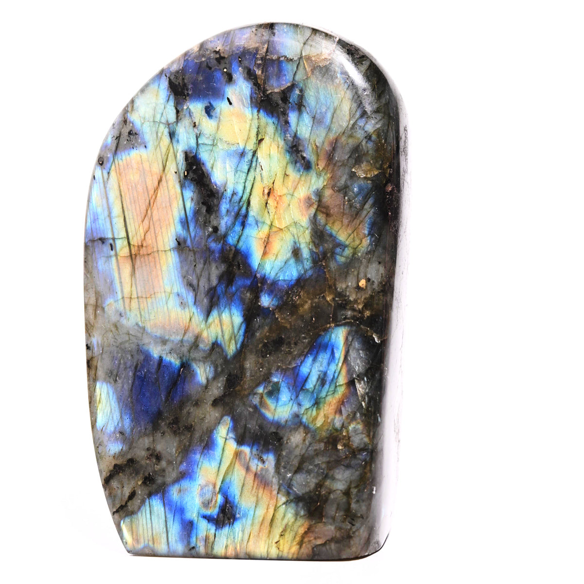 Natural Labradorite Free Form Polished Stone - Healing Crystal for Meditation, Home Decor & Jewelry Making | Spiritual Energy & Chakra Balancing