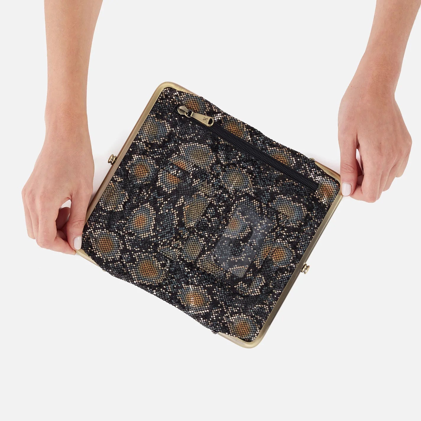 LAUREN Women's Leather Clutch Wallet - Stylish & Compact Crossbody Purse for Evening Parties, Weddings & Date Nights