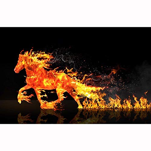 Galloping Flame Horse Jigsaw Puzzle - 500 to 5000 Pieces for Adults, Challenging Classic Puzzle - Perfect for Easter, Mother's Day, Father's Day & Birthday Gifts - Great for Home Decor, Family Bonding & Stress Relief (210330)