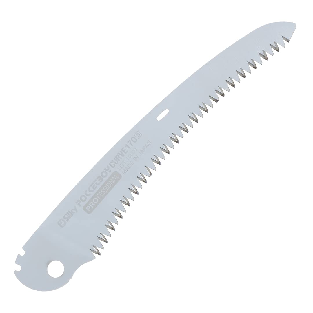 Silky Replacement Blade for PocketBoy Curve 170mm Large Teeth (727-17) - Professional Pruning Saw Blade for Gardening, Landscaping, and Tree Trimming