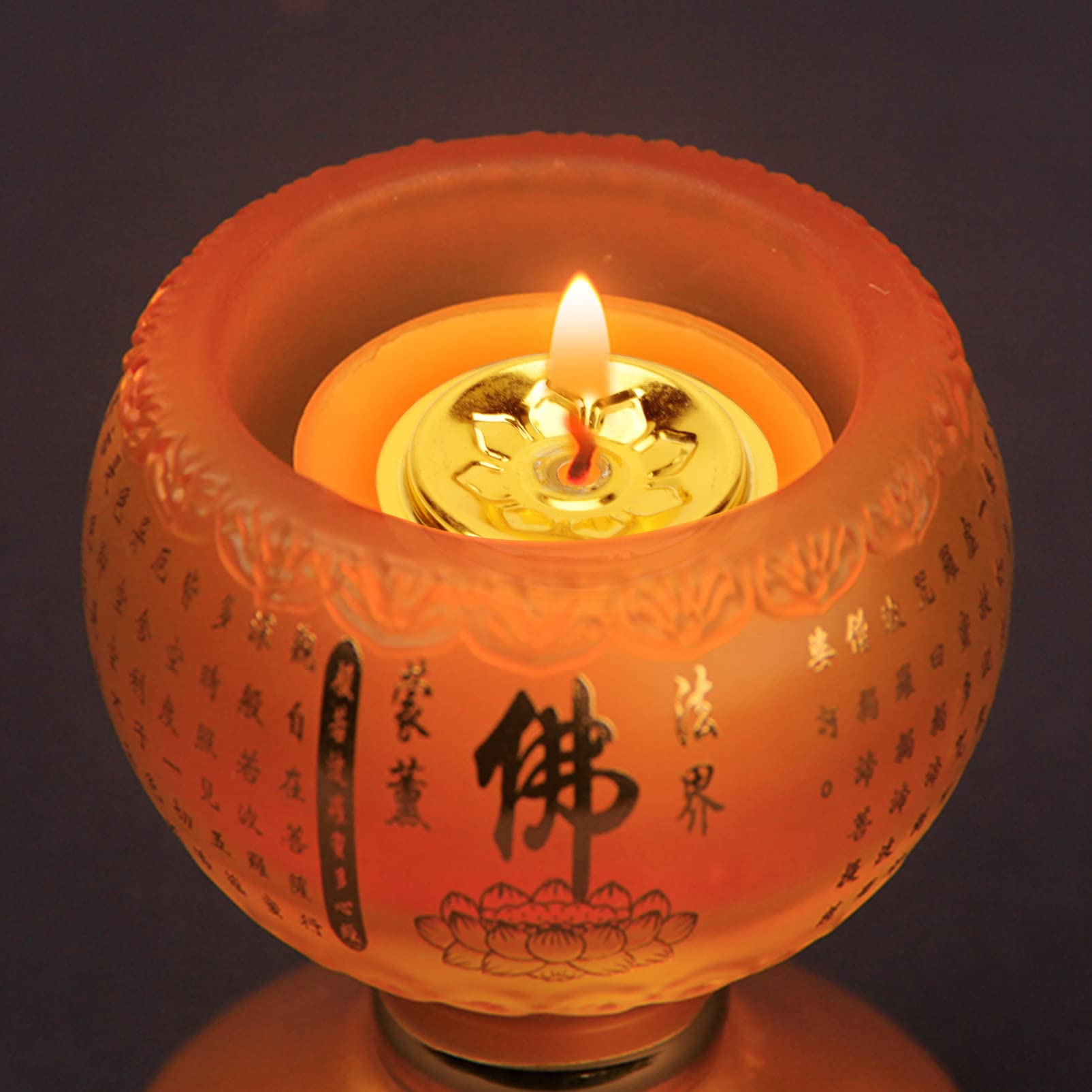 10pcs Butter Lamp Holders for Buddha Oil Lamps - Floating Wick Holders with Lotus Design - Buddhist Altar Accessories for Meditation, Prayer & Home Decoration