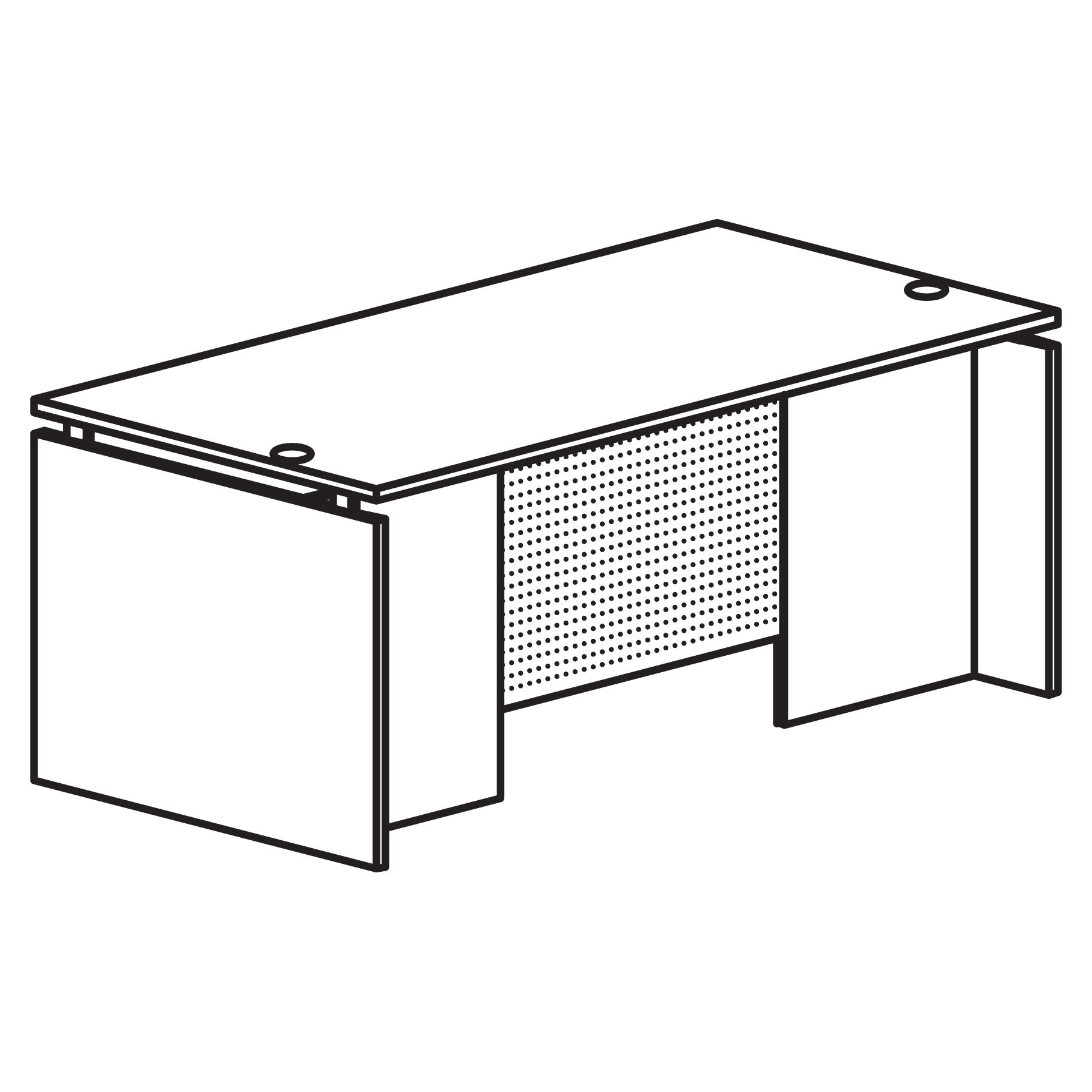 Lorell LLR68685 Cherry Executive Desk - Premium Office Furniture for Home & Business Workspaces