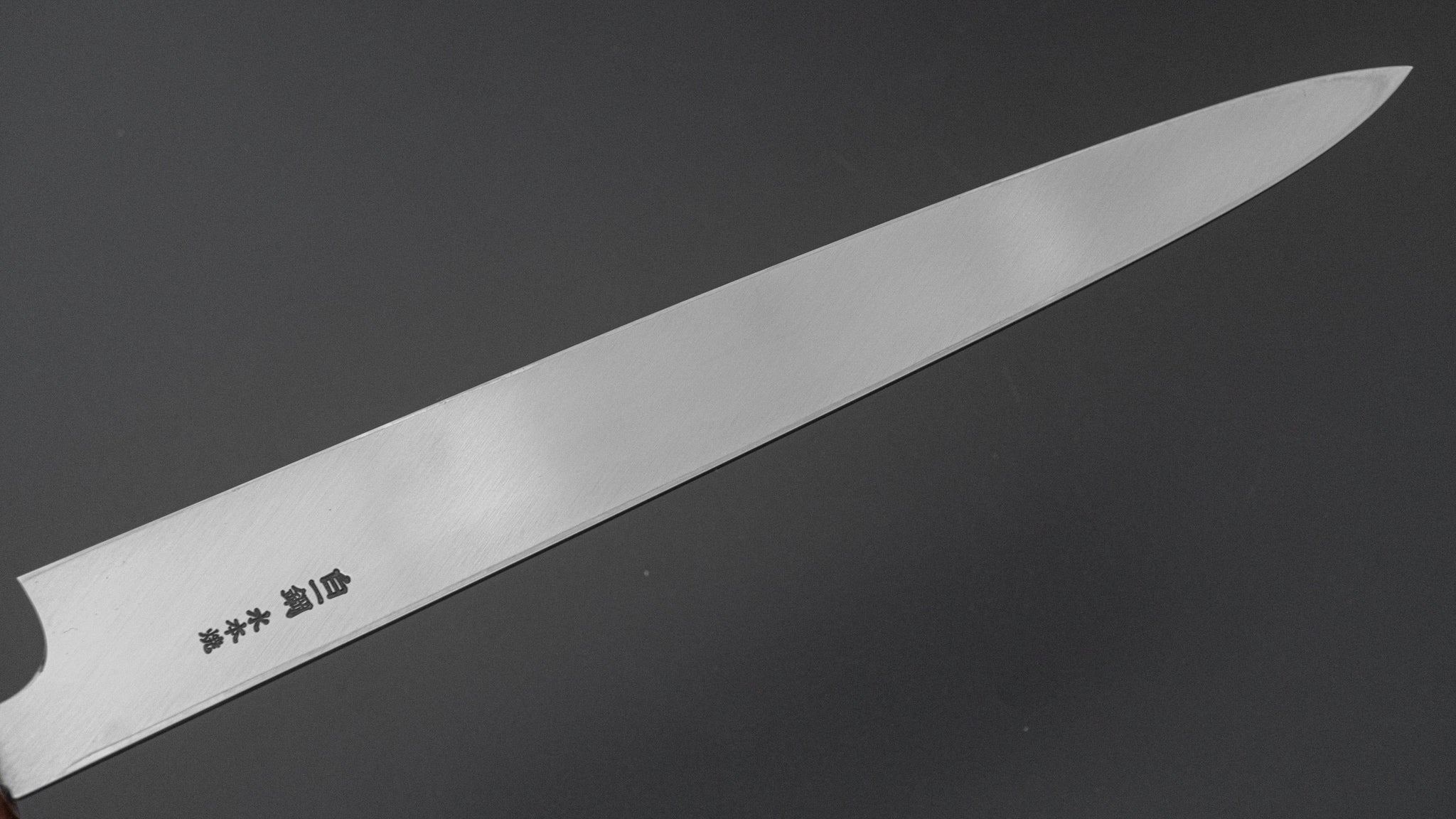 Premium Hitohira Togashi White #1 Notaremon Mizu Honyaki Yanagiba 330mm Sushi Knife with Taihei Makassar Ebony Handle & Saya - Japanese Chef Knife for Sushi, Sashimi & Fine Fish Preparation