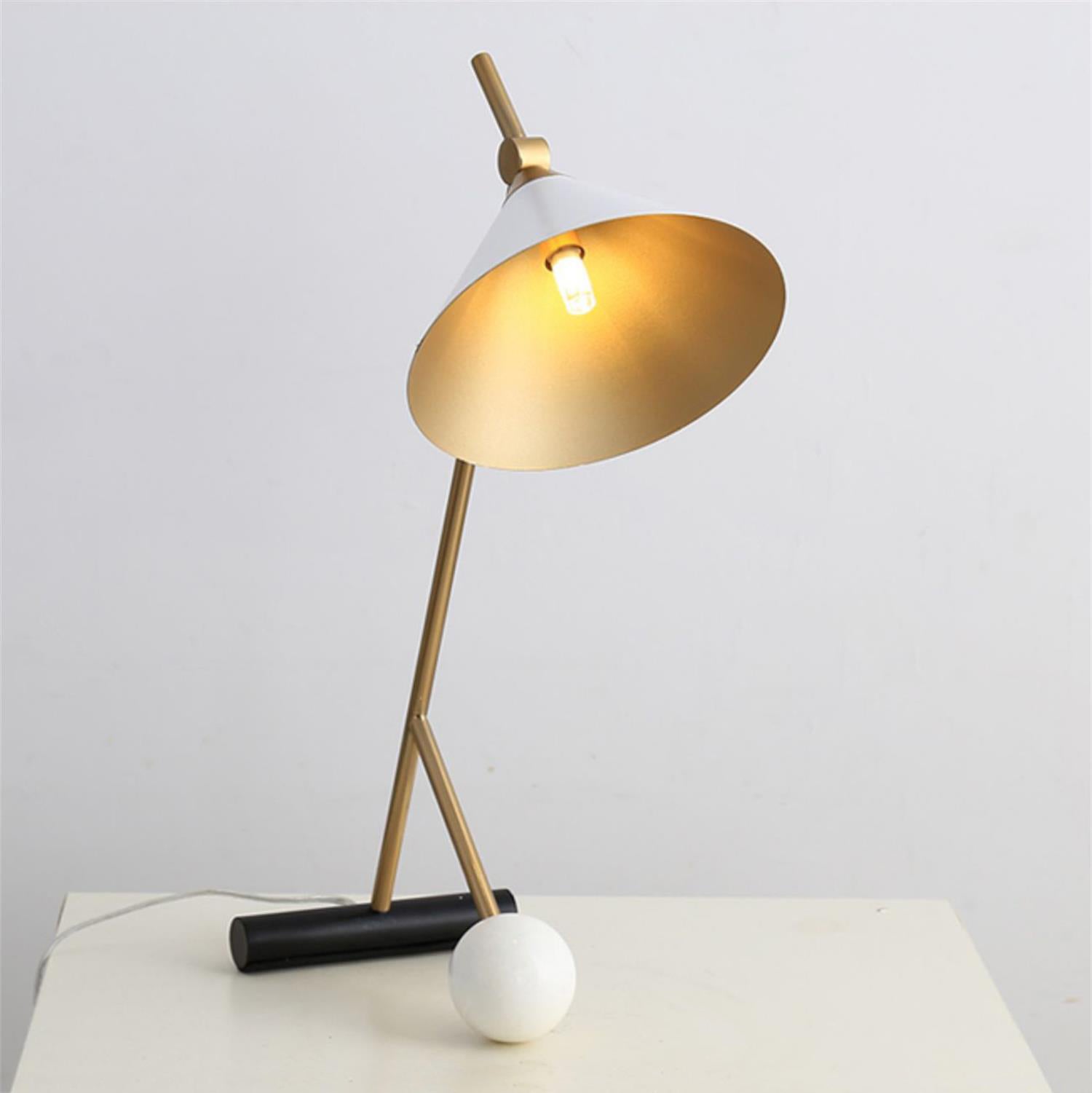 Cleo Table Lamp - Modern LED Desk Light for Home Office, Bedroom & Living Room - Stylish Nightstand Lamp with Adjustable Brightness for Reading & Decor