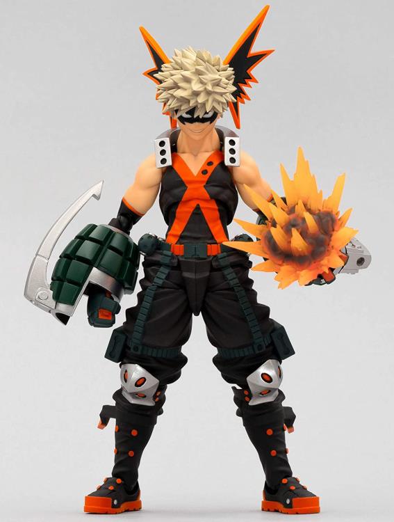 Amazing Yamaguchi Revoltech Action Figure - Katsuki Bakugo from My Hero Academia - Highly Articulated Collectible for Anime Fans & Display - Perfect for Cosplay, Gift Giving & Anime Collections