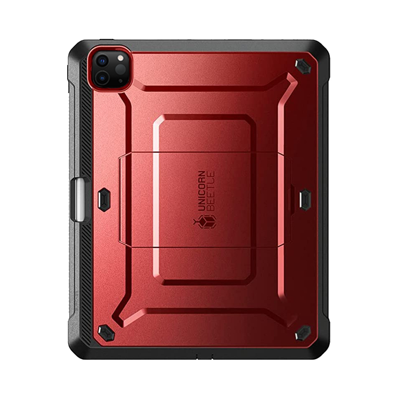 2021 iPad Pro 11 Inch Case - Unicorn Beetle Pro Rugged Protective Cover with Military Drop Protection in Metallic Red | Perfect for Construction, Outdoor Adventures & Heavy-Duty Use