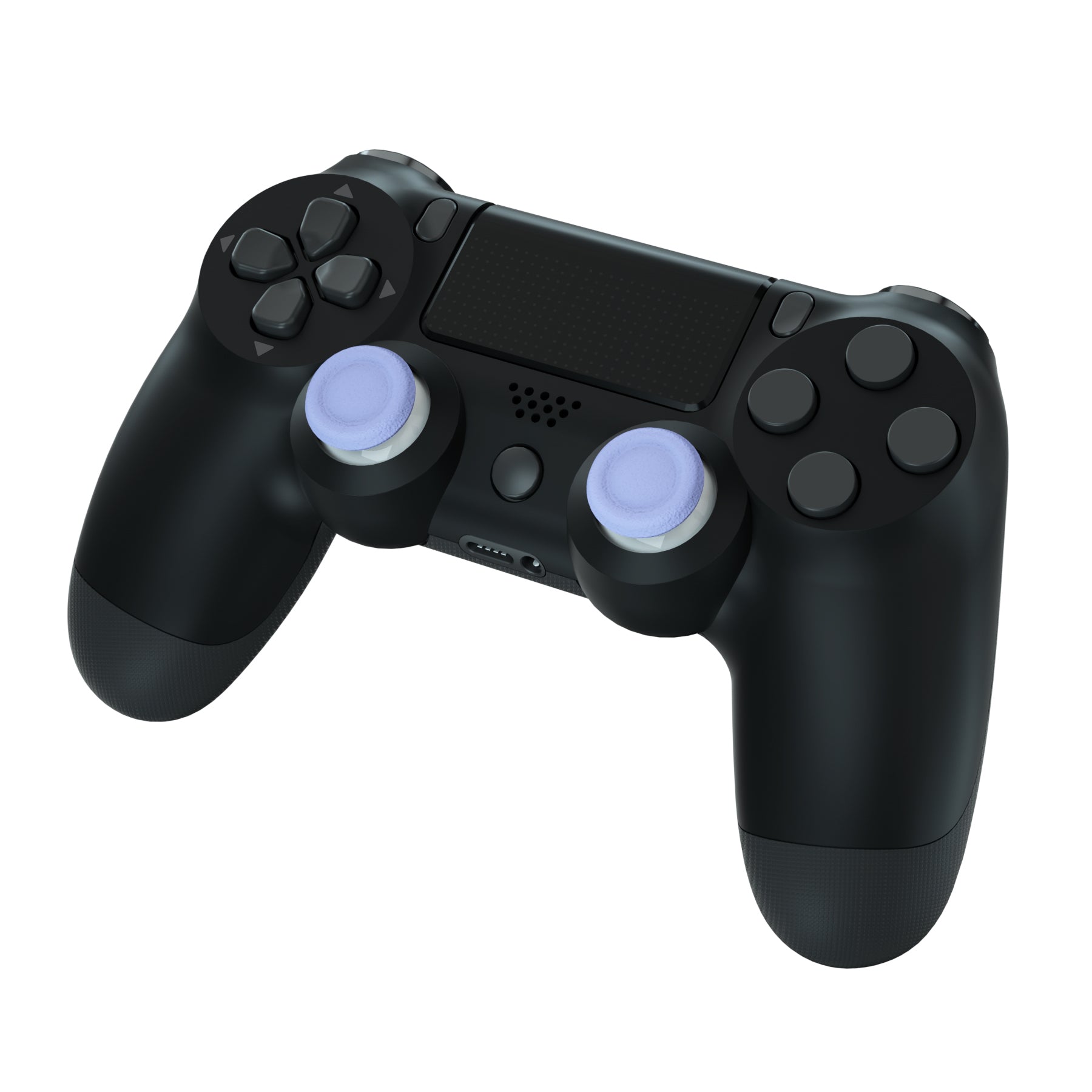 eXtremeRate Light Violet & White Dual Color Replacement 3D Joystick Thumbsticks for PS4 Slim/Pro Controller - Includes Phillips Screwdriver - Enhanced Grip & Precision for Gaming - Perfect for FPS, Racing & Action Games (Model P4J0132)