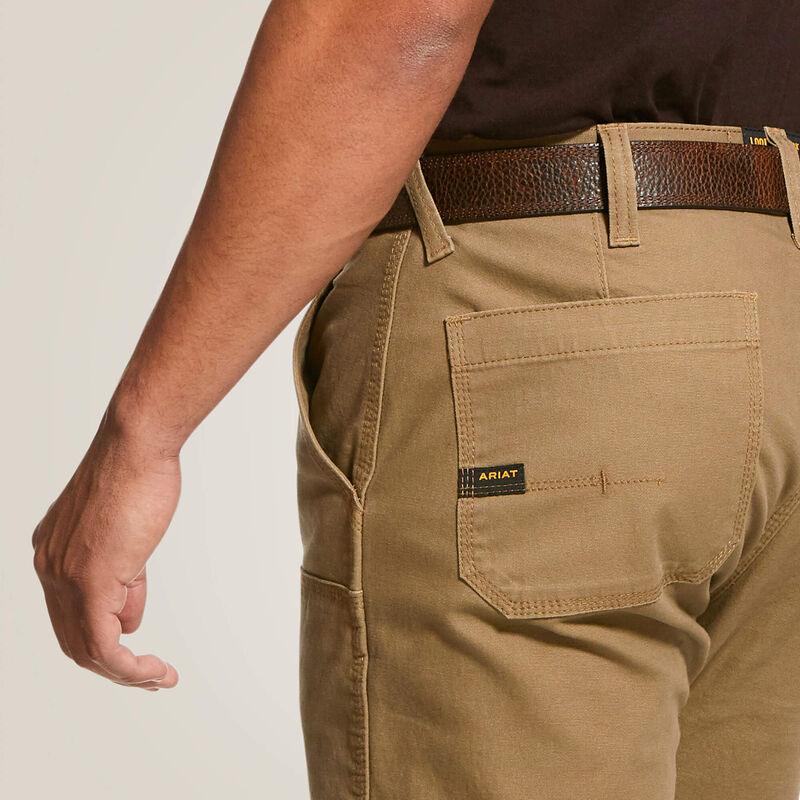 Durable M4 Low Rise Rebar Work Pants - Double Front Stackable Straight Leg Stretch Denim for Construction & Outdoor Work