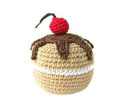 Handmade Crochet Cupcake Ornaments for Christmas Tree - Festive Holiday Decorations for Home, Party & Gift Giving