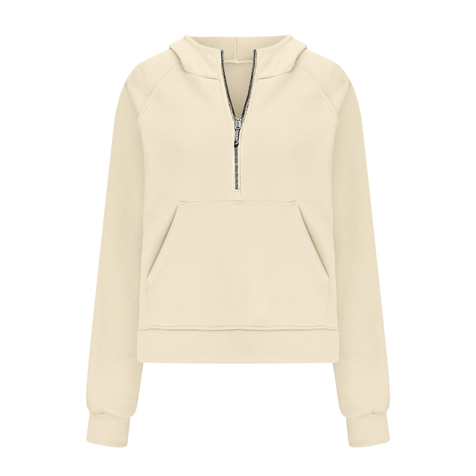 Women's V-Neck Scuba Sweatshirt Pullover Hoodie - Quarter Zip Sweater for Fall 2023 | Cozy Casual Wear for Work, Travel & Outdoor Activities