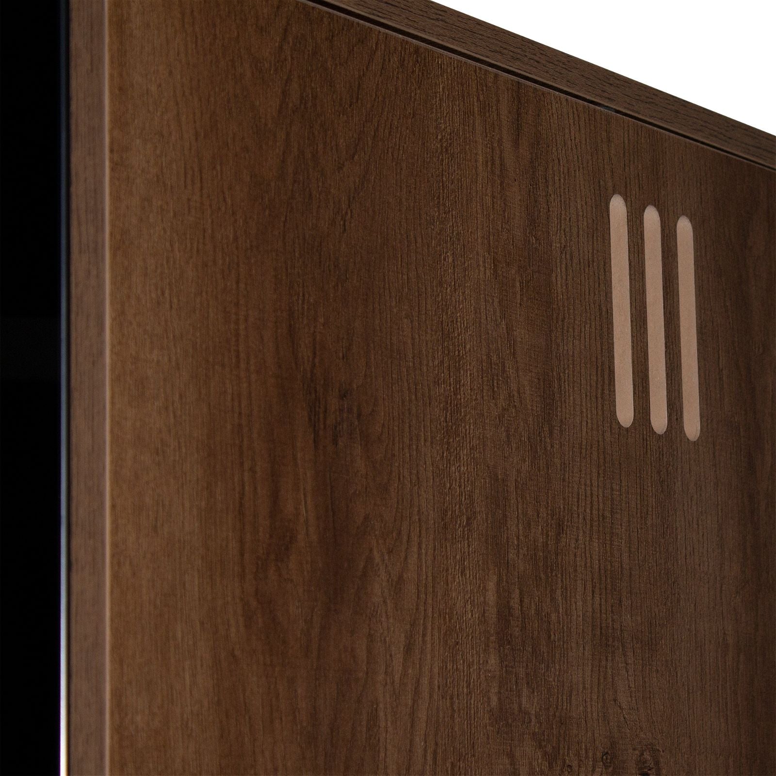 Tauris™ Dark Oak HiFi Storage Cabinet for Turntable & Vinyl Records - Perfect for Home Theater & Music Room Organization