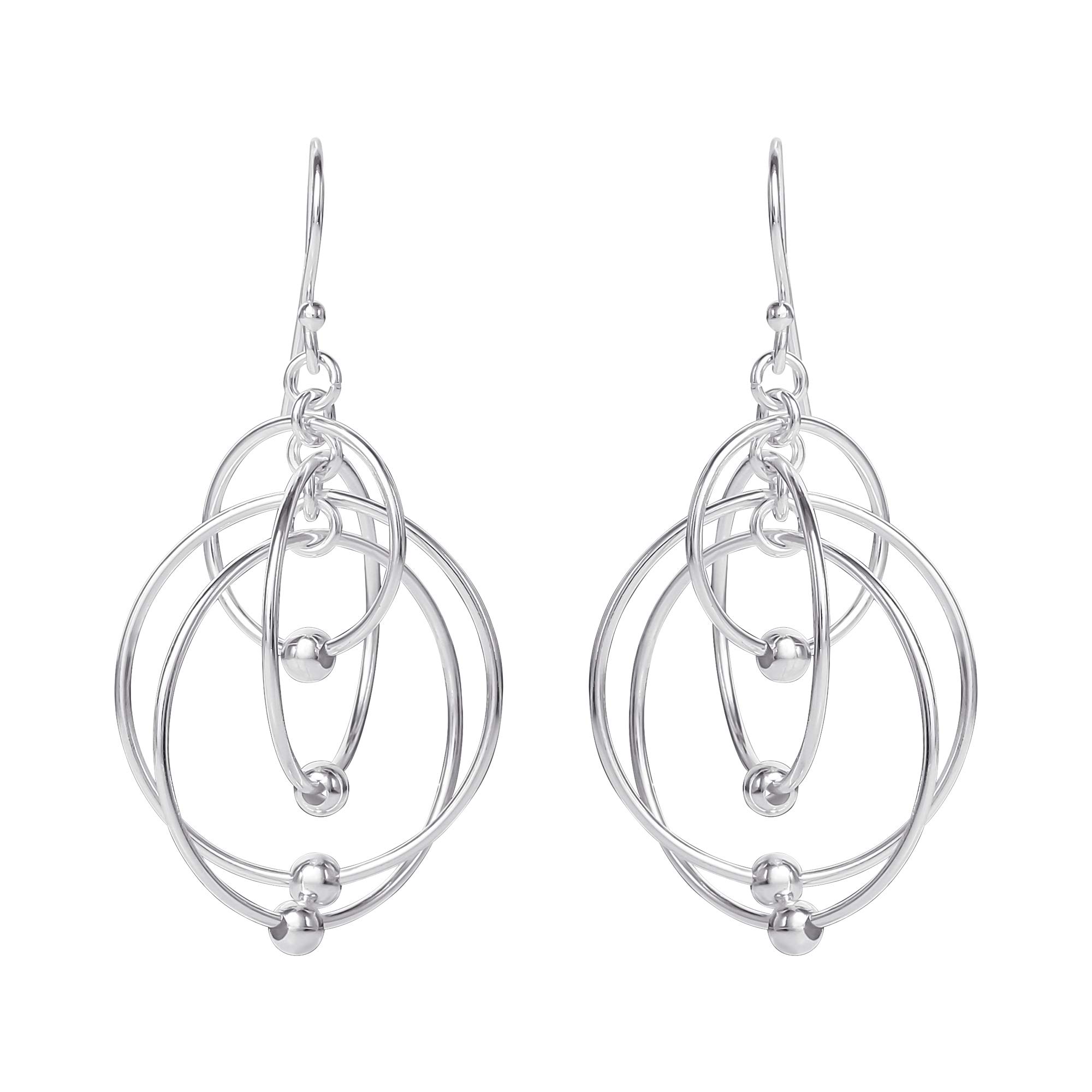 925 Sterling Silver Dangle Drop Statement Earrings for Women - Elegant Party & Wedding Jewelry Gift