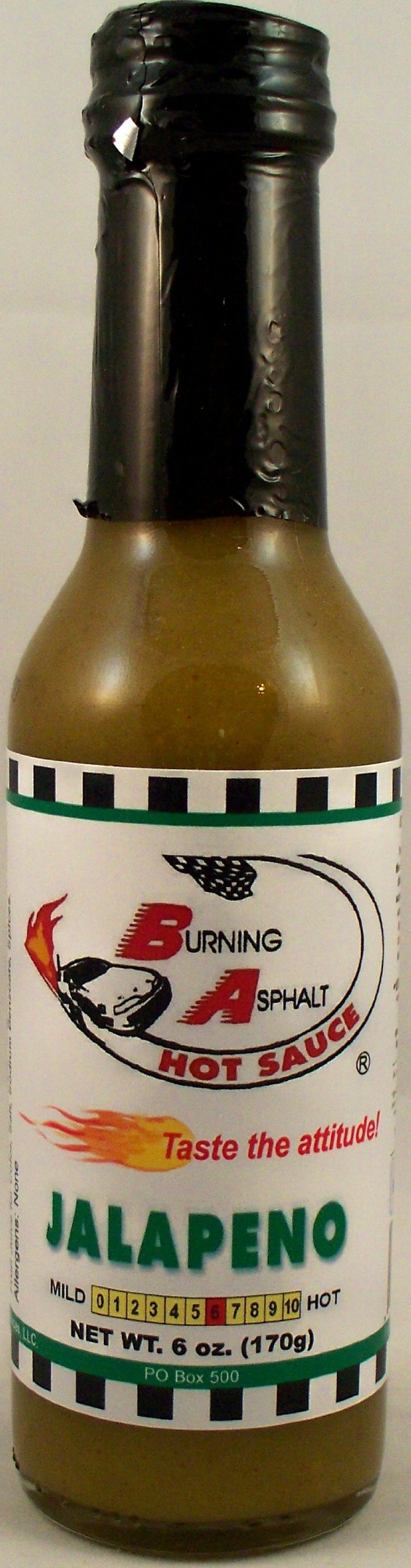 Burning Asphalt Jalapeno Hot Sauce - 6 oz Bottle | Spicy Pepper Sauce for Tacos, Wings & BBQ | Premium Hot Sauce Gift for Chili Lovers