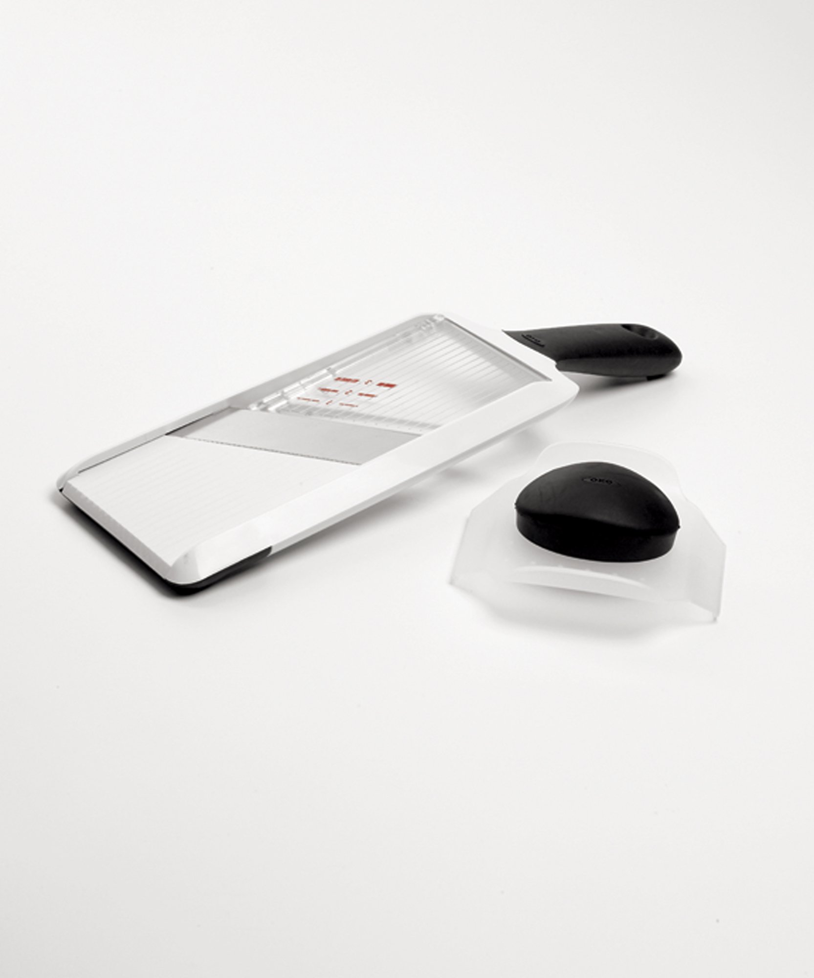 OXO Good Grips Hand-Held Mandoline Slicer & Soft-Handled Garlic Press Set - Black | Kitchen Gadgets for Slicing Vegetables & Mincing Garlic | Perfect for Meal Prep, Cooking & Salad Making