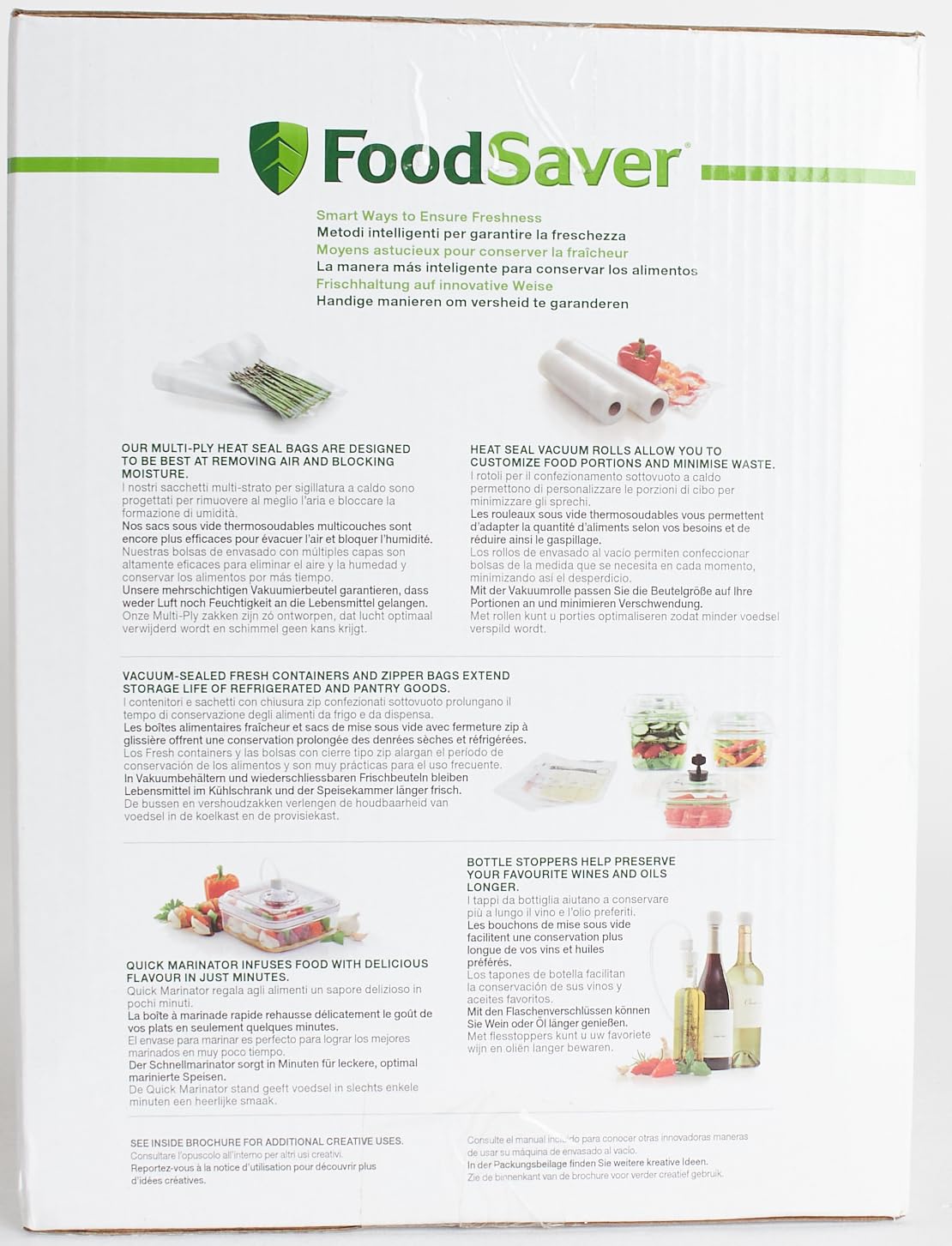 FoodSaver FFS016X Vacuum Sealer Machine for Dry and Wet Food - Built-in Cutter, Roll Holder, Automatic Sealing with Suction Function - Includes Tube Adapter & Accessories - Perfect for Meal Prep, Sous Vide, and Food Storage (Silver)