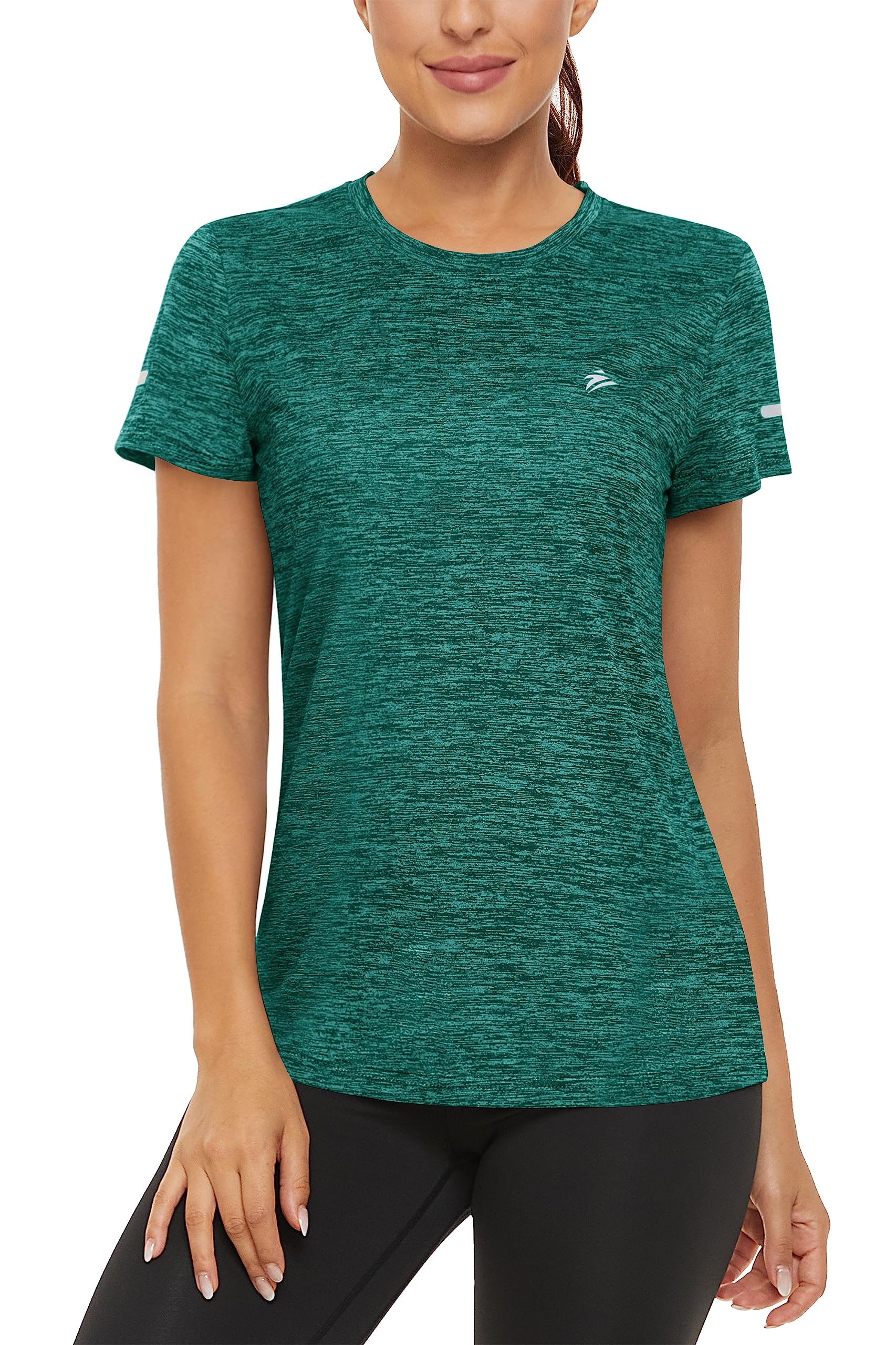 TACVASEN Women's Quick Dry Athletic T-Shirt - Moisture Wicking Short Sleeve Workout Top for Running, Hiking & Fitness - Breathable Crew Neck Activewear for Gym, Yoga & Outdoor Sports