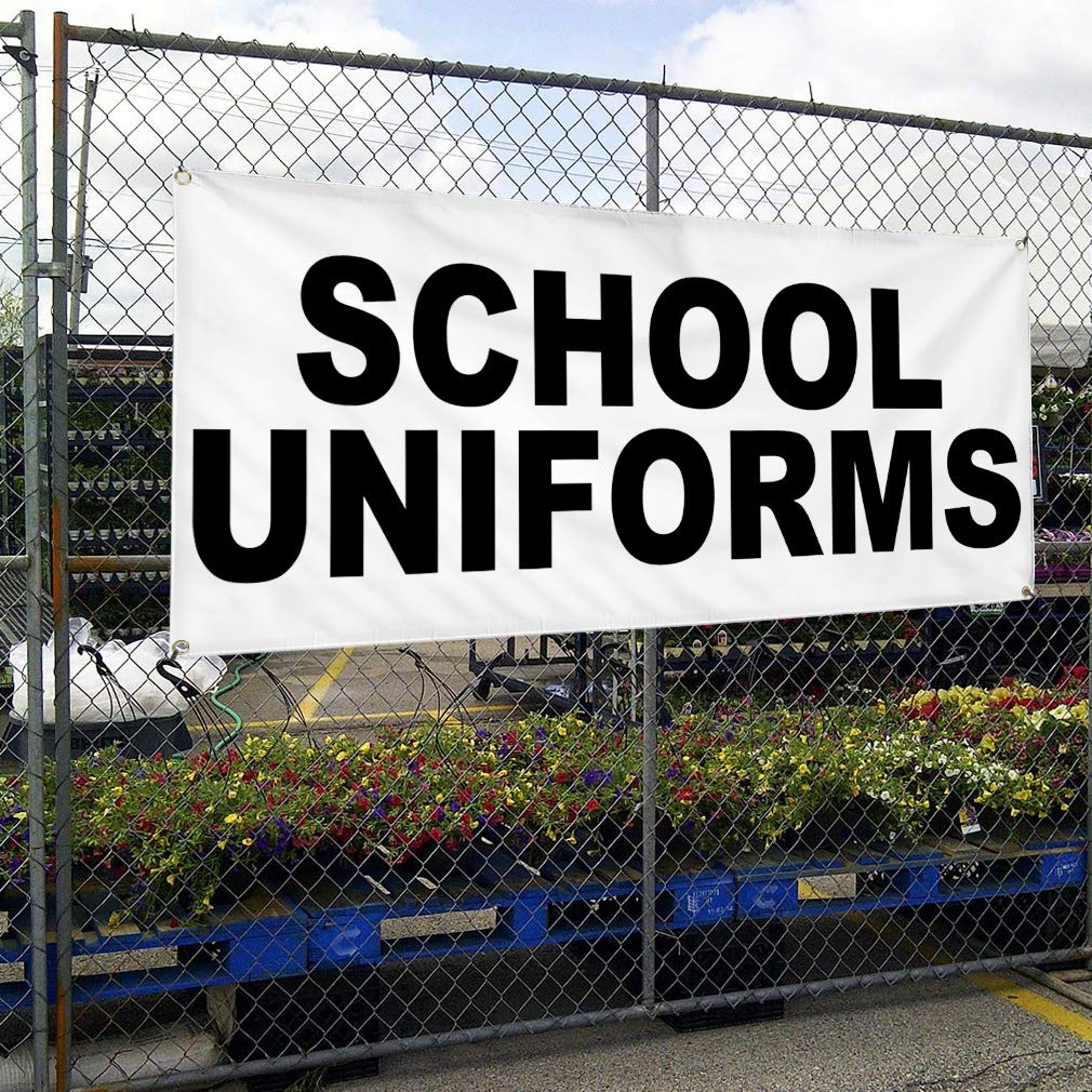 Durable Vinyl Banner 60x144 Inches - Weatherproof, Heavy-Duty with 10 Grommets for School Uniforms, Education, Industrial & Outdoor Yard Signs | Perfect for Events, Advertising & Business Promotion