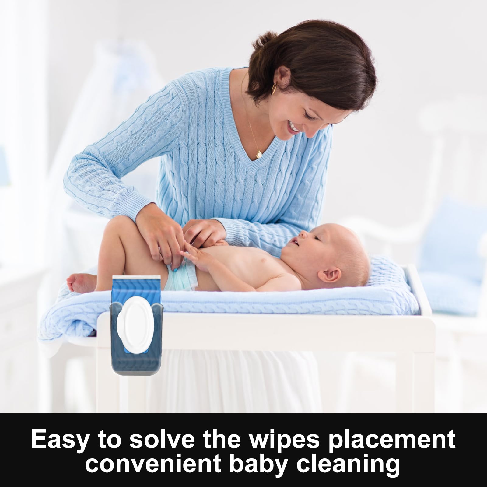 **Flushable Wipes Dispenser for Cottonelle - Clear Wall-Mounted Bathroom & Kitchen Wipe Holder (2-Pack) - Perfect for Toilet, Baby Changing & Travel**