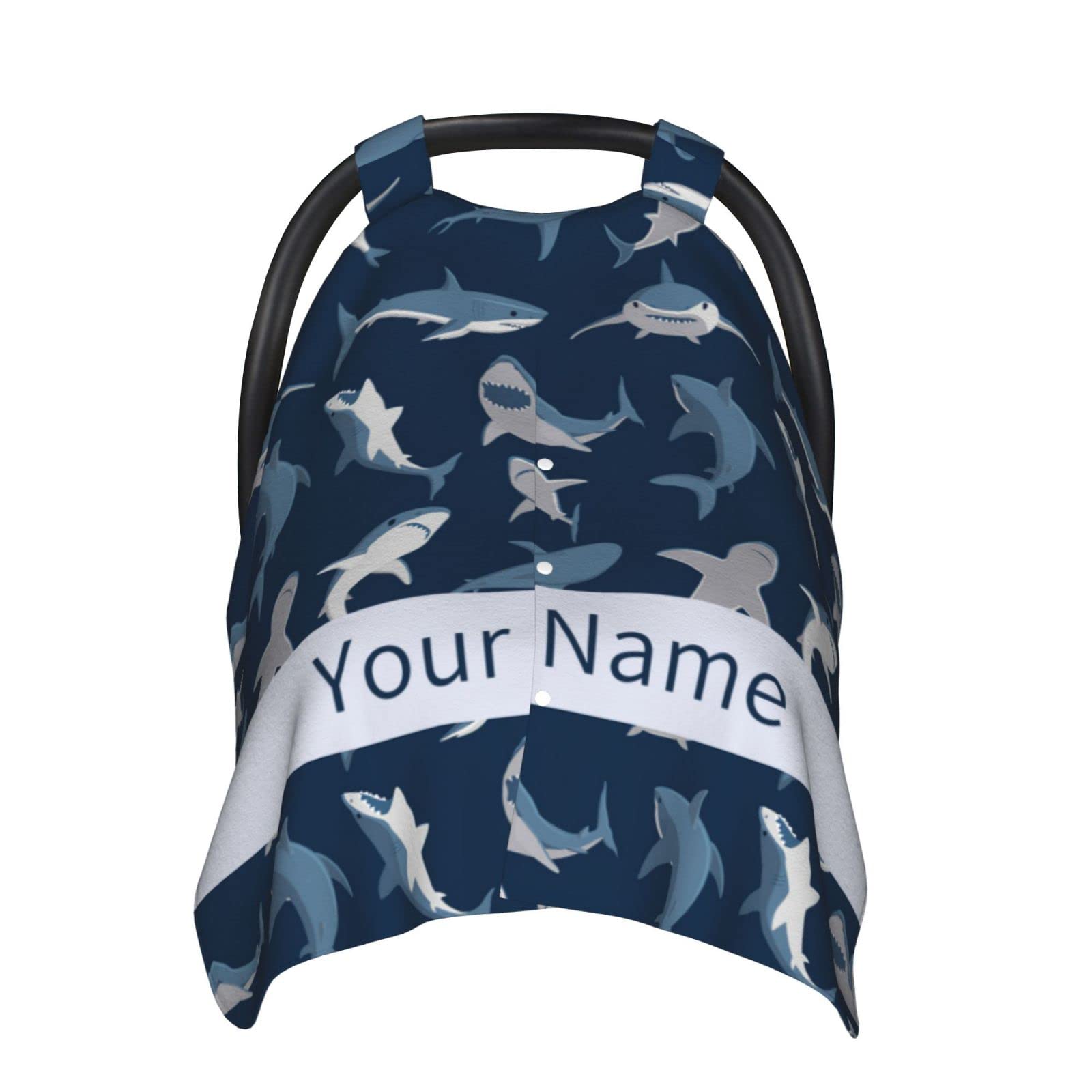 Personalized Baby Car Seat Cover with Name - Custom Infant Car Seat Canopy for Boys & Girls - Soft Nursing & Breastfeeding Cover - Perfect for Travel, Shopping & Daily Outings with Baby